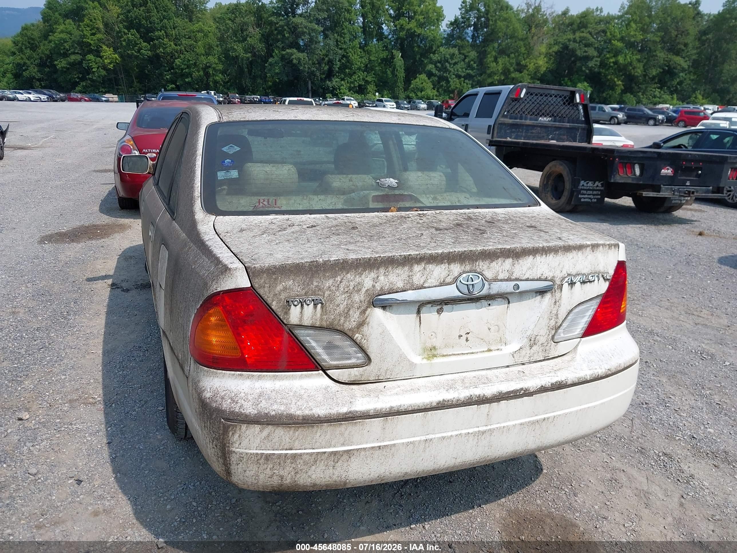 2002 Toyota Avalon Xl White vin: 4T1BF28B82U218137