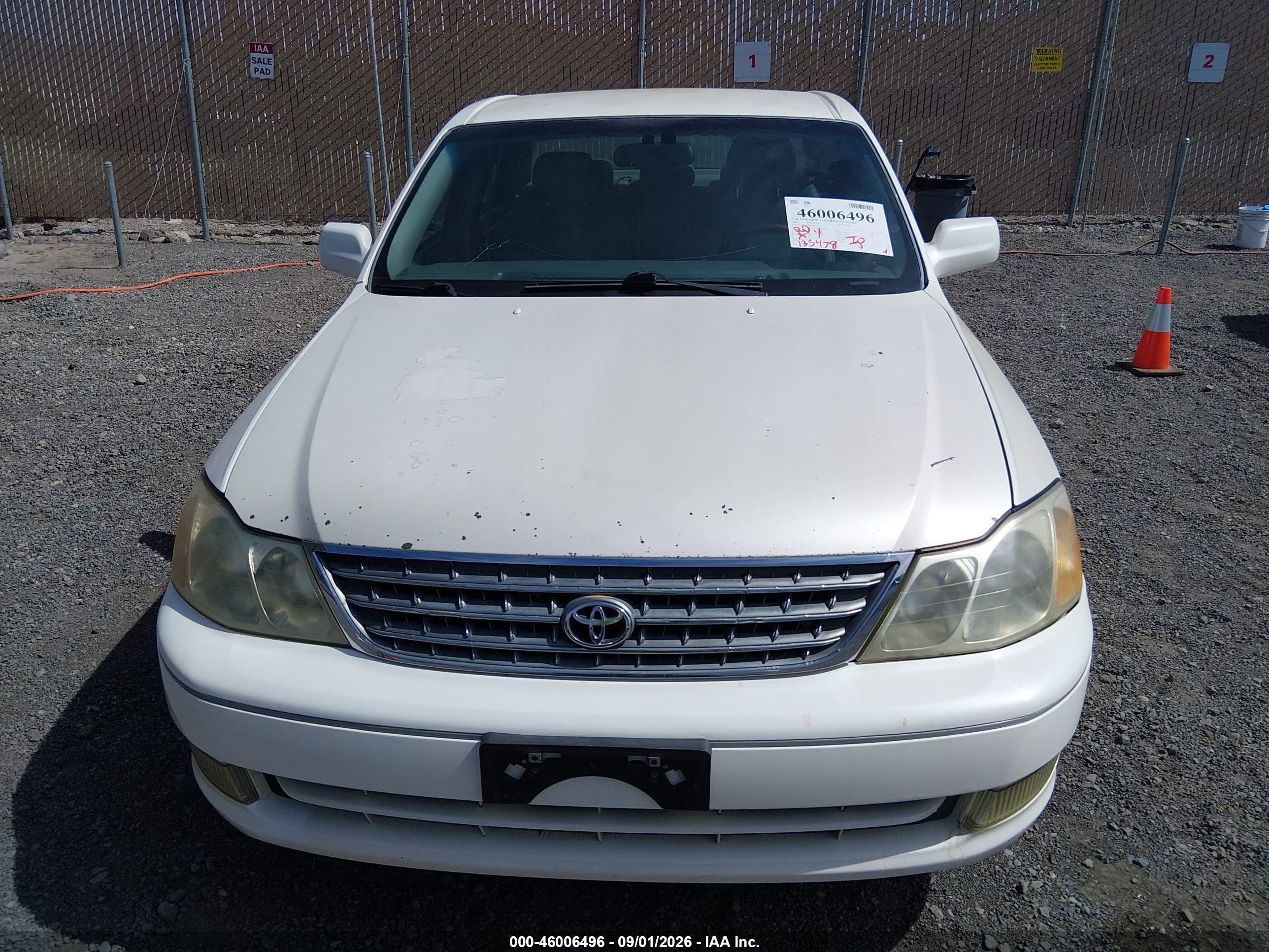 2003 Toyota Avalon Xls White vin: 4T1BF28B83U270157