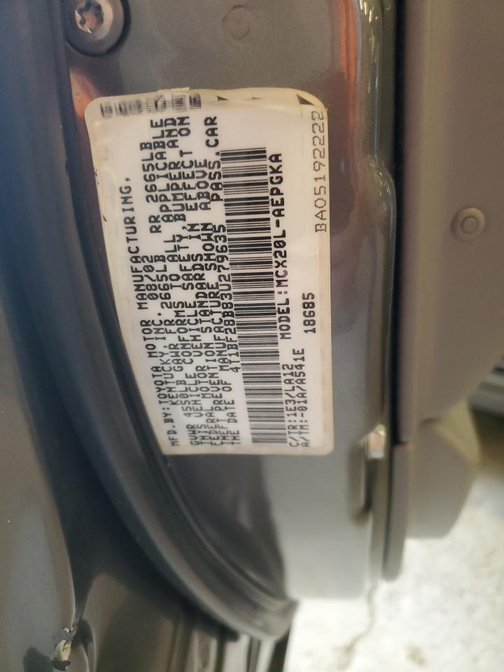 2003 Toyota Avalon Gray vin: 4T1BF28B83U279635