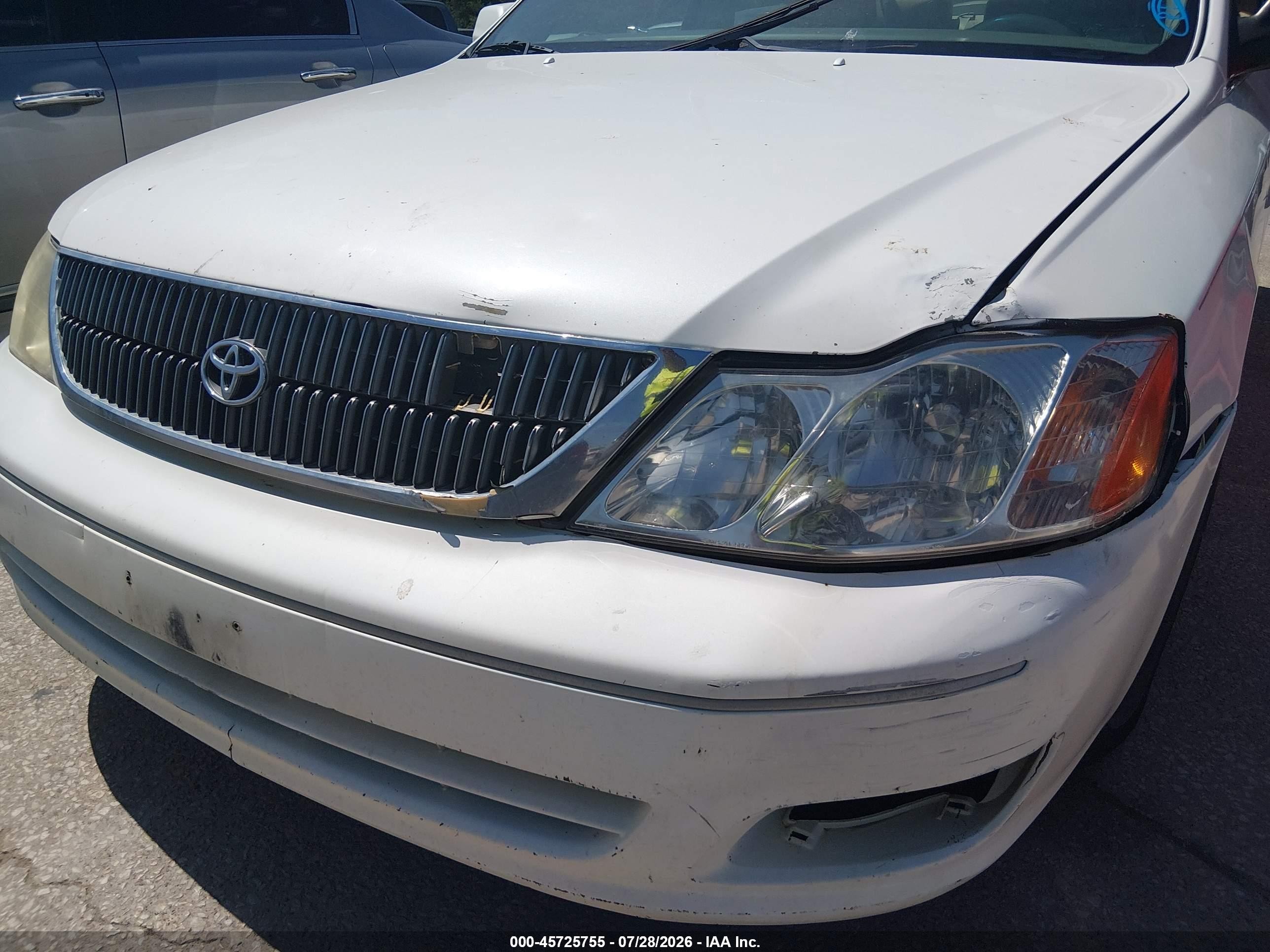 2000 Toyota Avalon Xl White vin: 4T1BF28B8YU114191