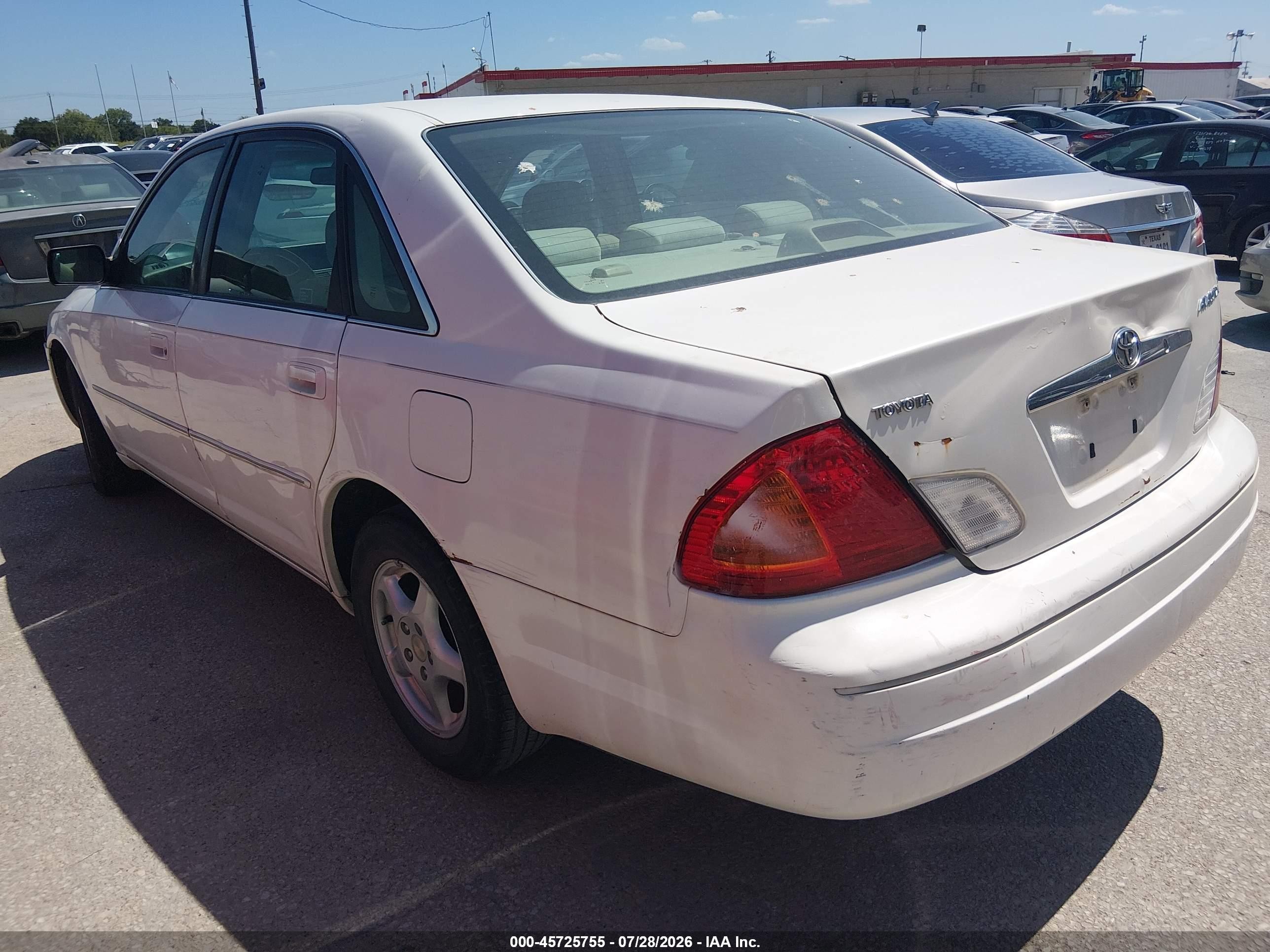 2000 Toyota Avalon Xl White vin: 4T1BF28B8YU114191