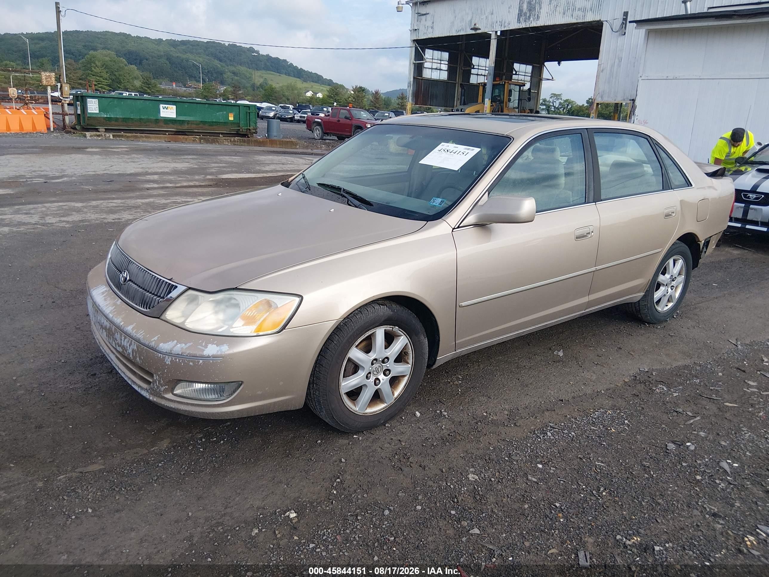2001 Toyota Avalon Xl/xls Beige vin: 4T1BF28B91U163566