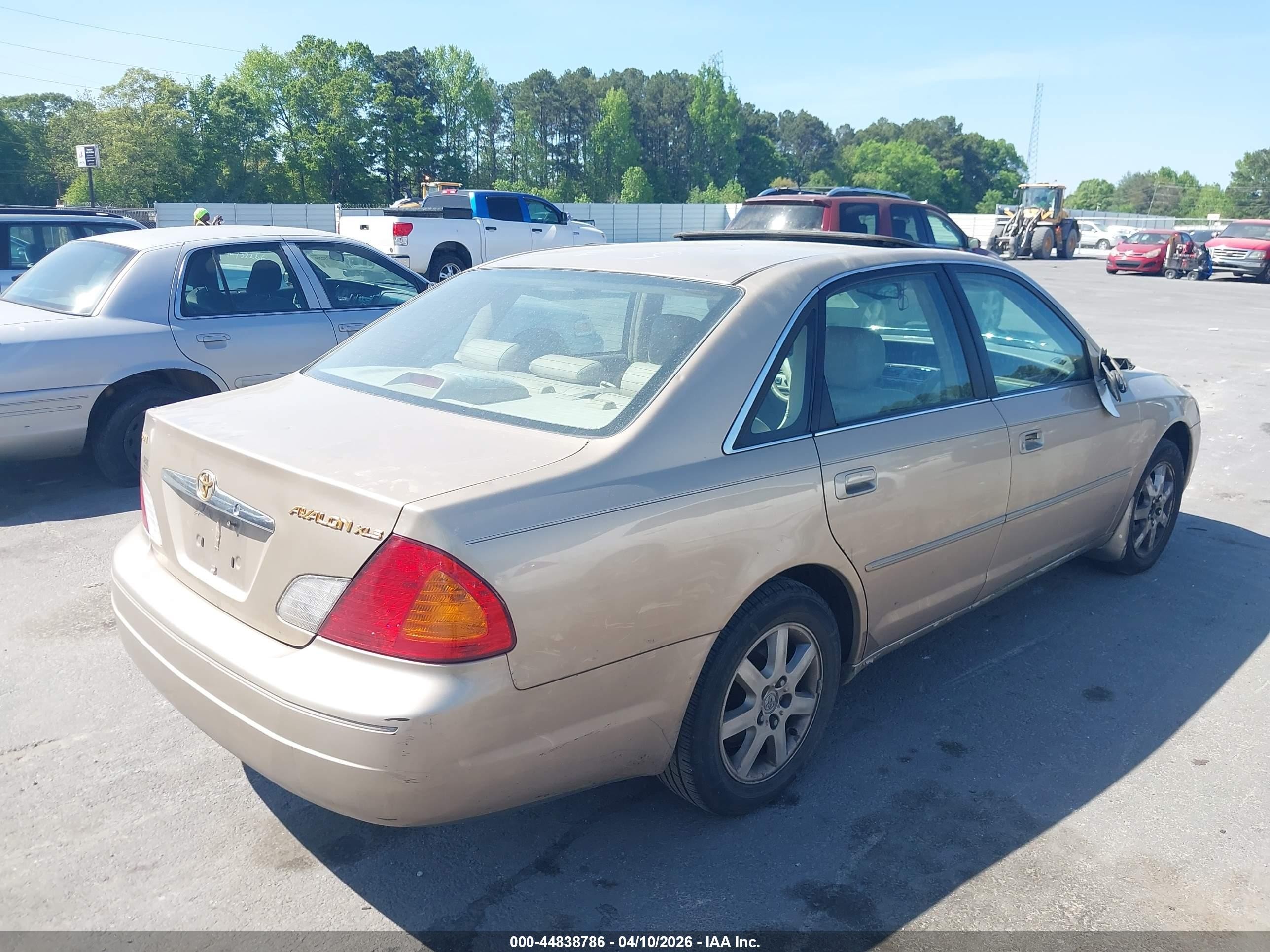 2001 Toyota Avalon Xls Золотой vin: 4T1BF28B91U174860