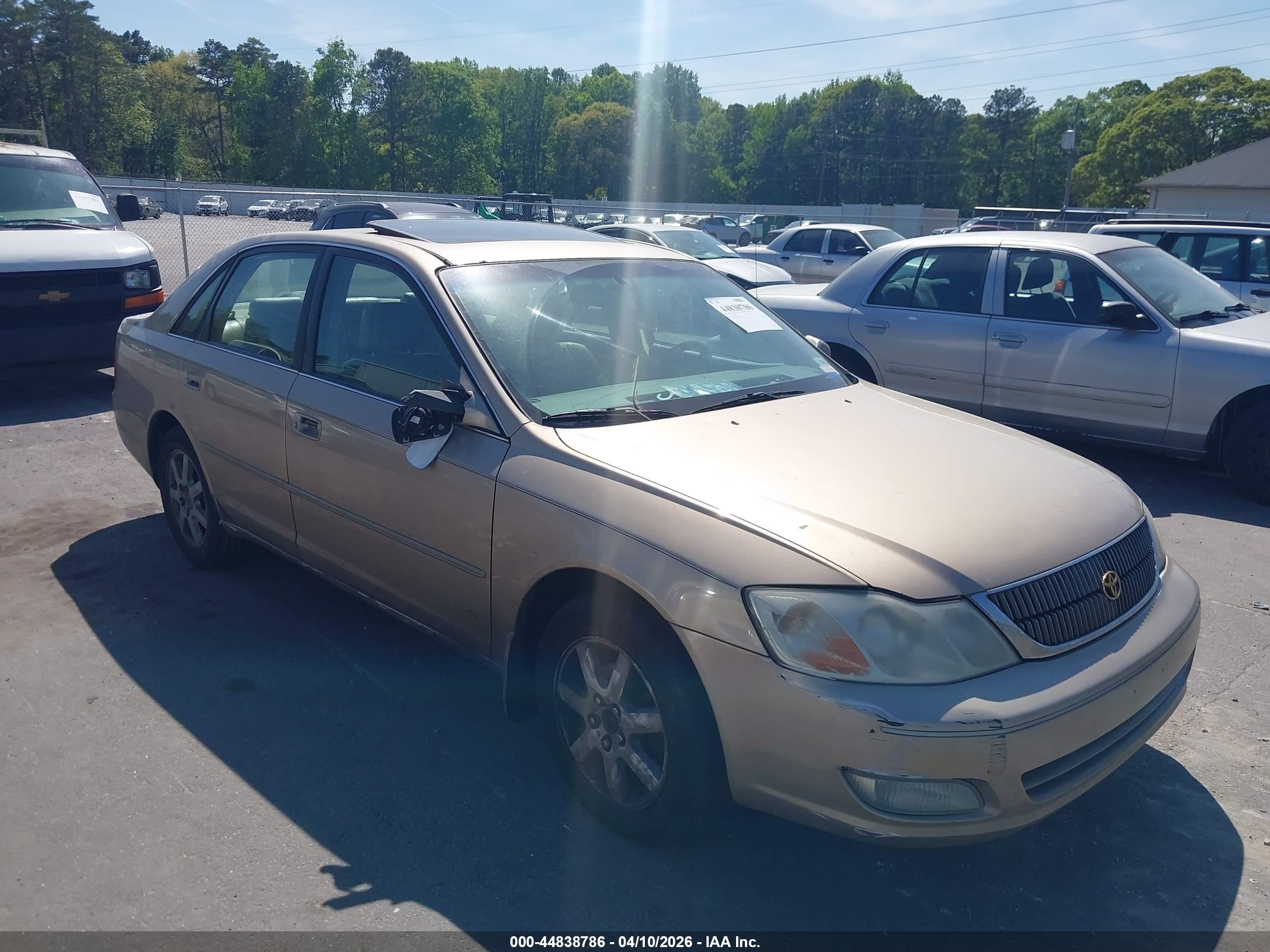 2001 Toyota Avalon Xls Gold vin: 4T1BF28B91U174860