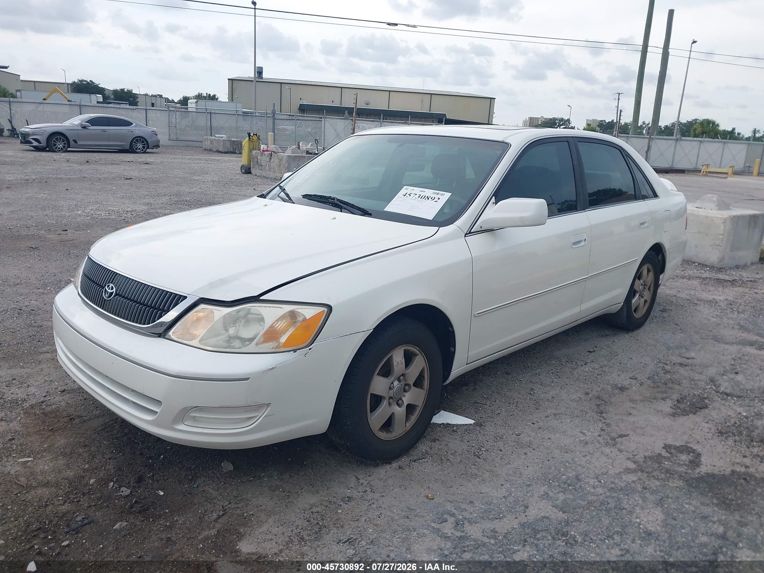 2002 Toyota Avalon Xl White vin: 4T1BF28B92U222410