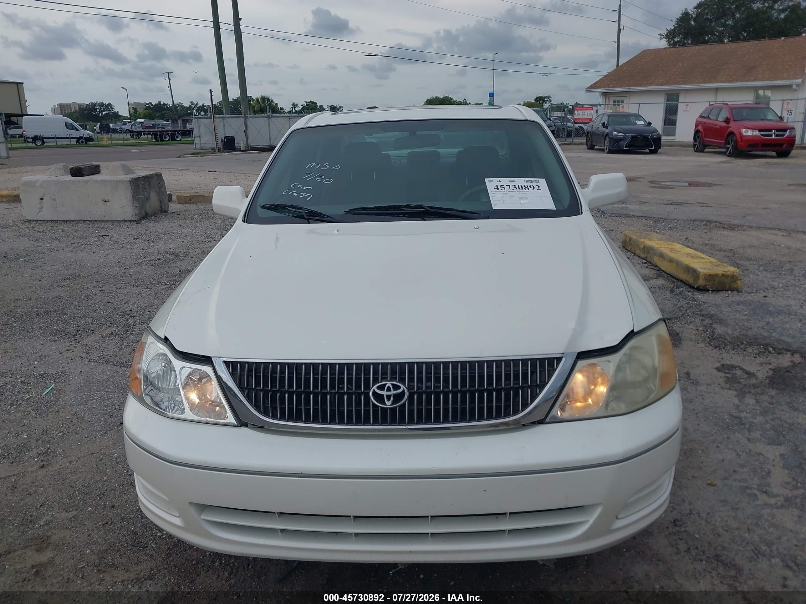 2002 Toyota Avalon Xl White vin: 4T1BF28B92U222410