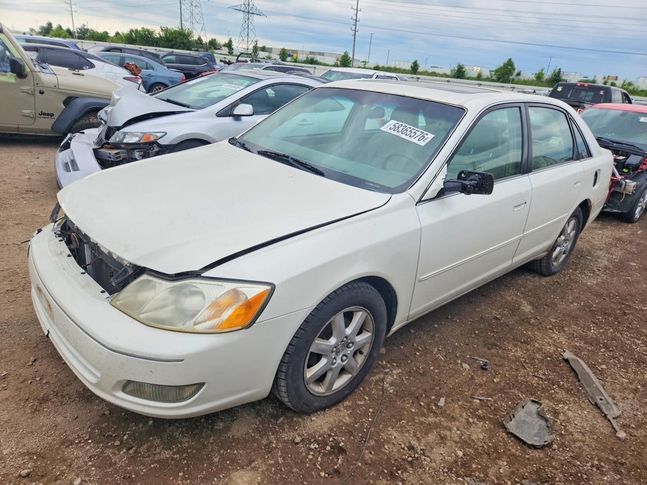 2002 Toyota Avalon Xls White vin: 4T1BF28B92U261000