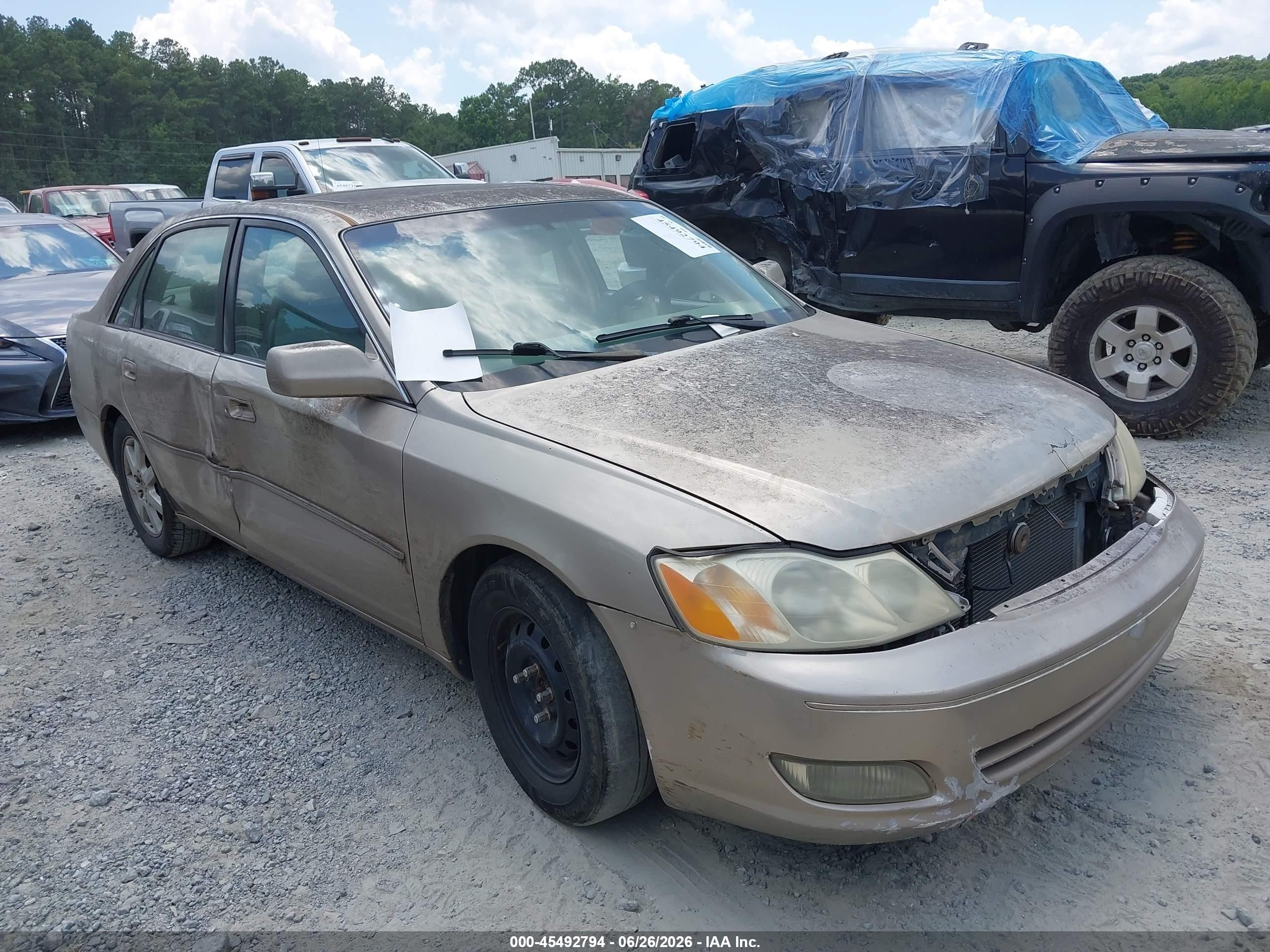 2000 Toyota Avalon Xls Tan vin: 4T1BF28B9YU070914