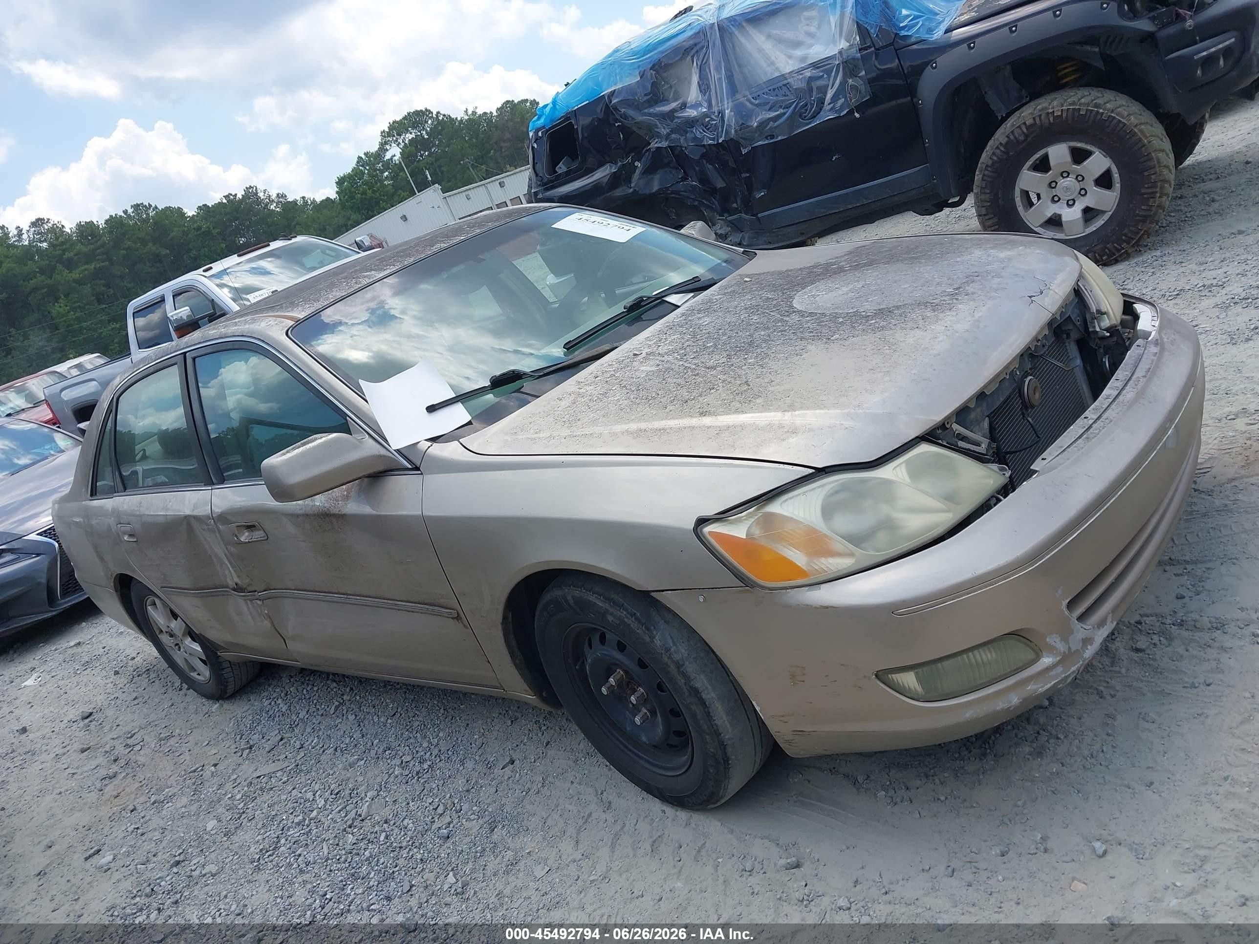 2000 Toyota Avalon Xls Tan vin: 4T1BF28B9YU070914