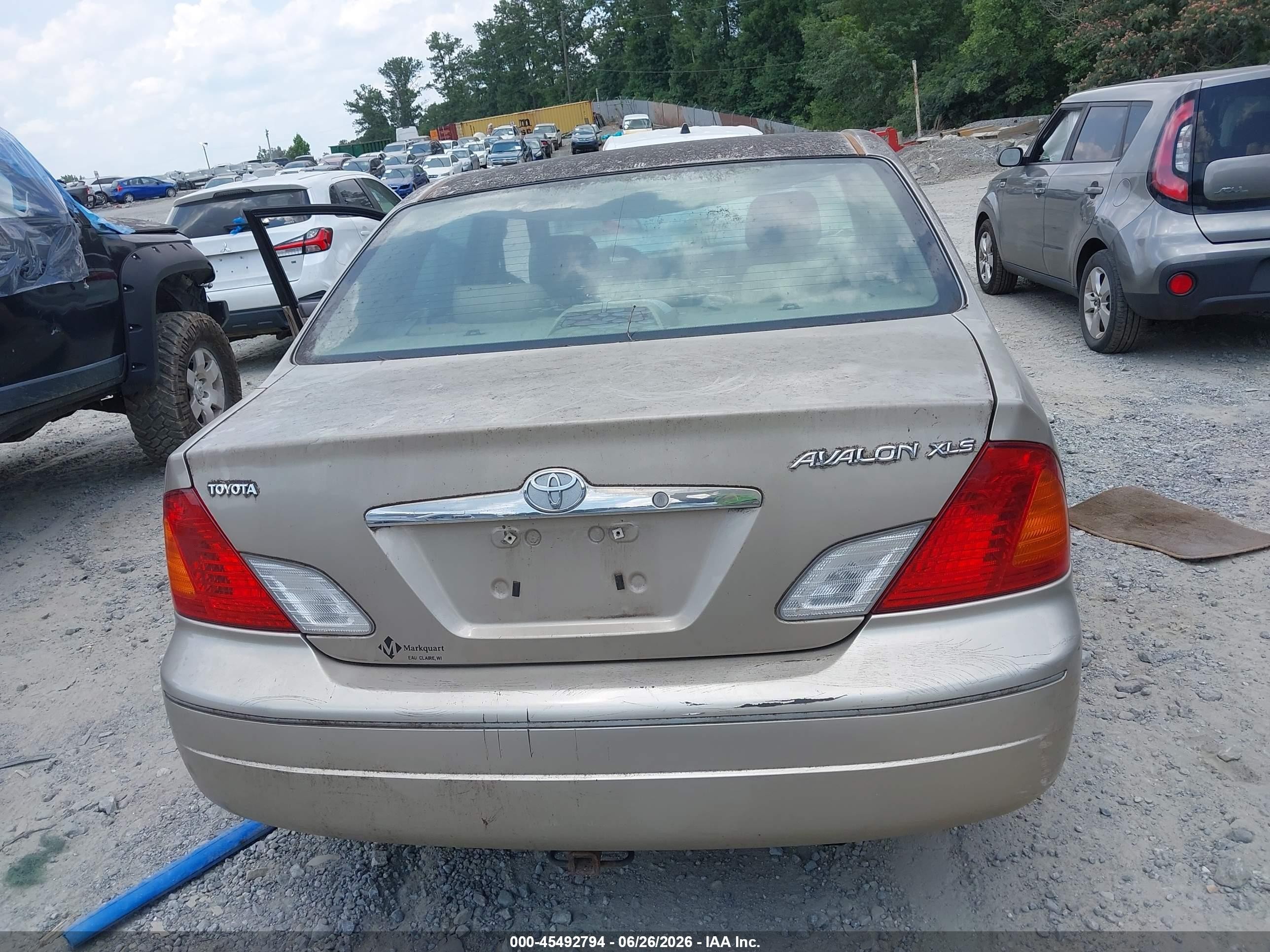 2000 Toyota Avalon Xls Tan vin: 4T1BF28B9YU070914