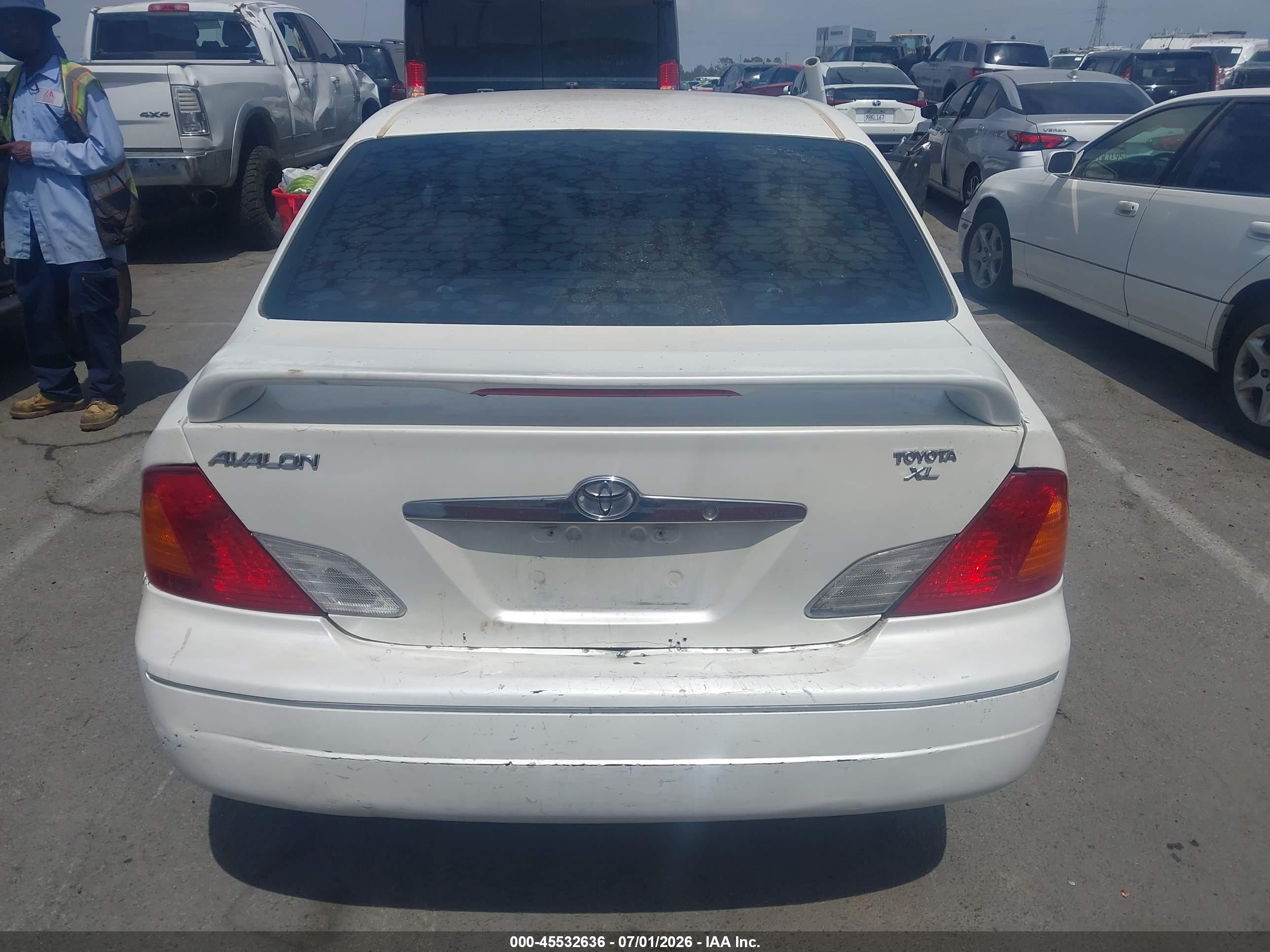 2001 Toyota Avalon Xl White vin: 4T1BF28BX1U161132