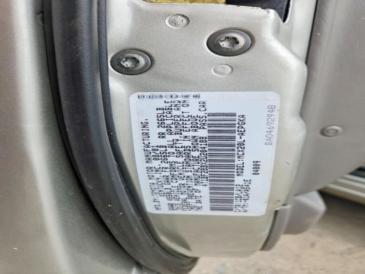 2002 Toyota Avalon Xls Gray vin: 4T1BF28BX2U204188
