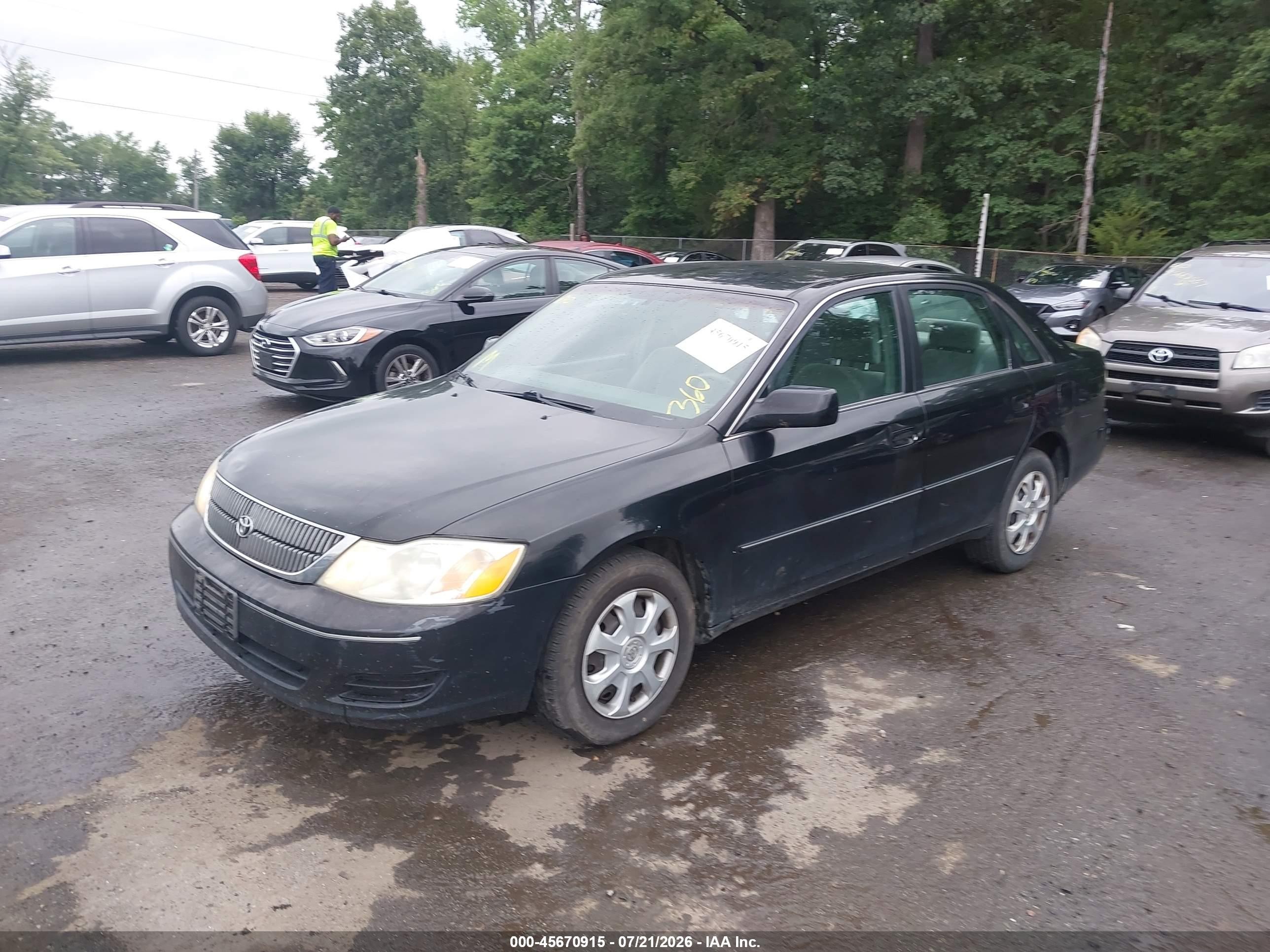 2002 Toyota Avalon Xl Black vin: 4T1BF28BX2U224067