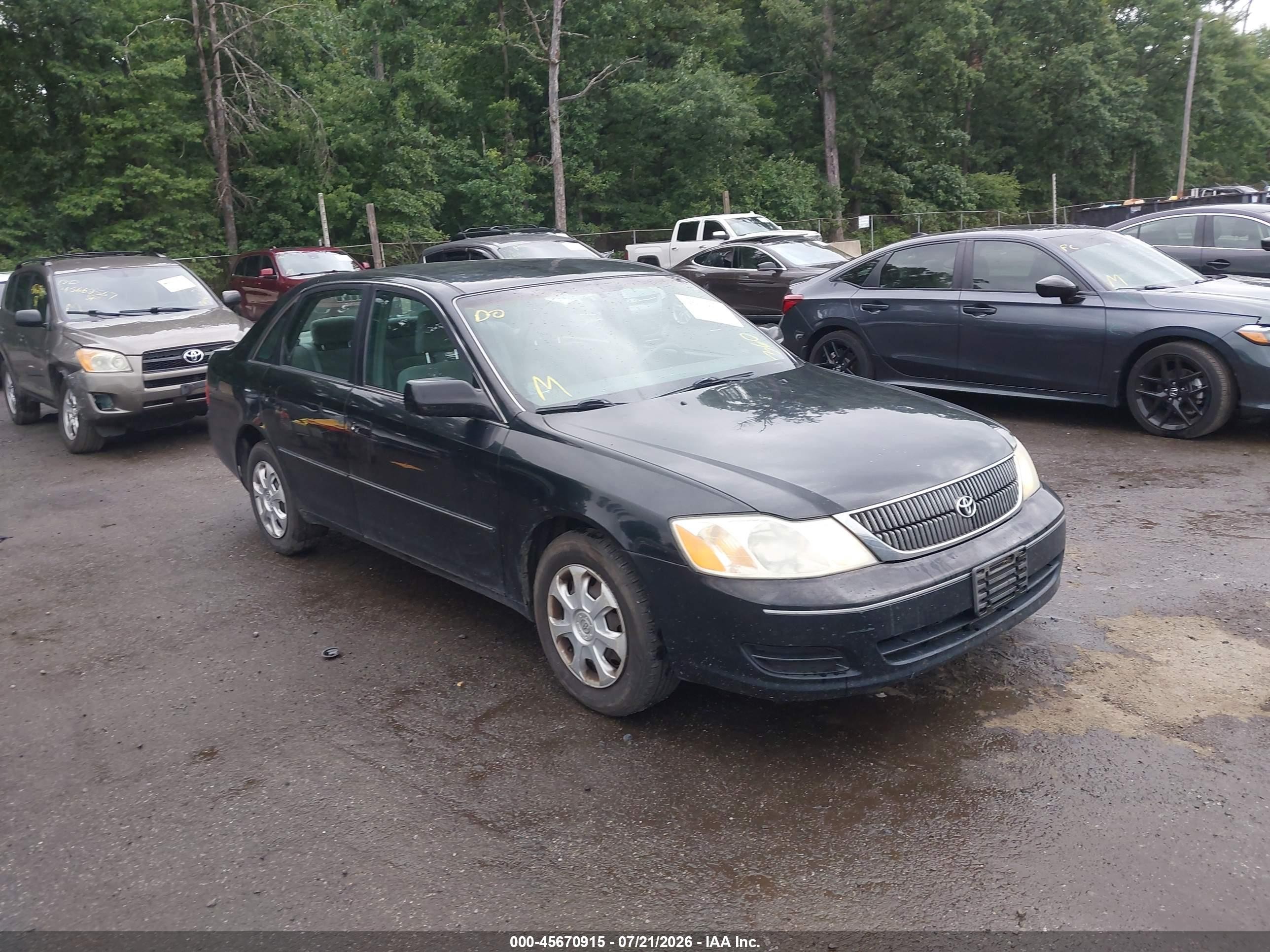 2002 Toyota Avalon Xl Черный vin: 4T1BF28BX2U224067