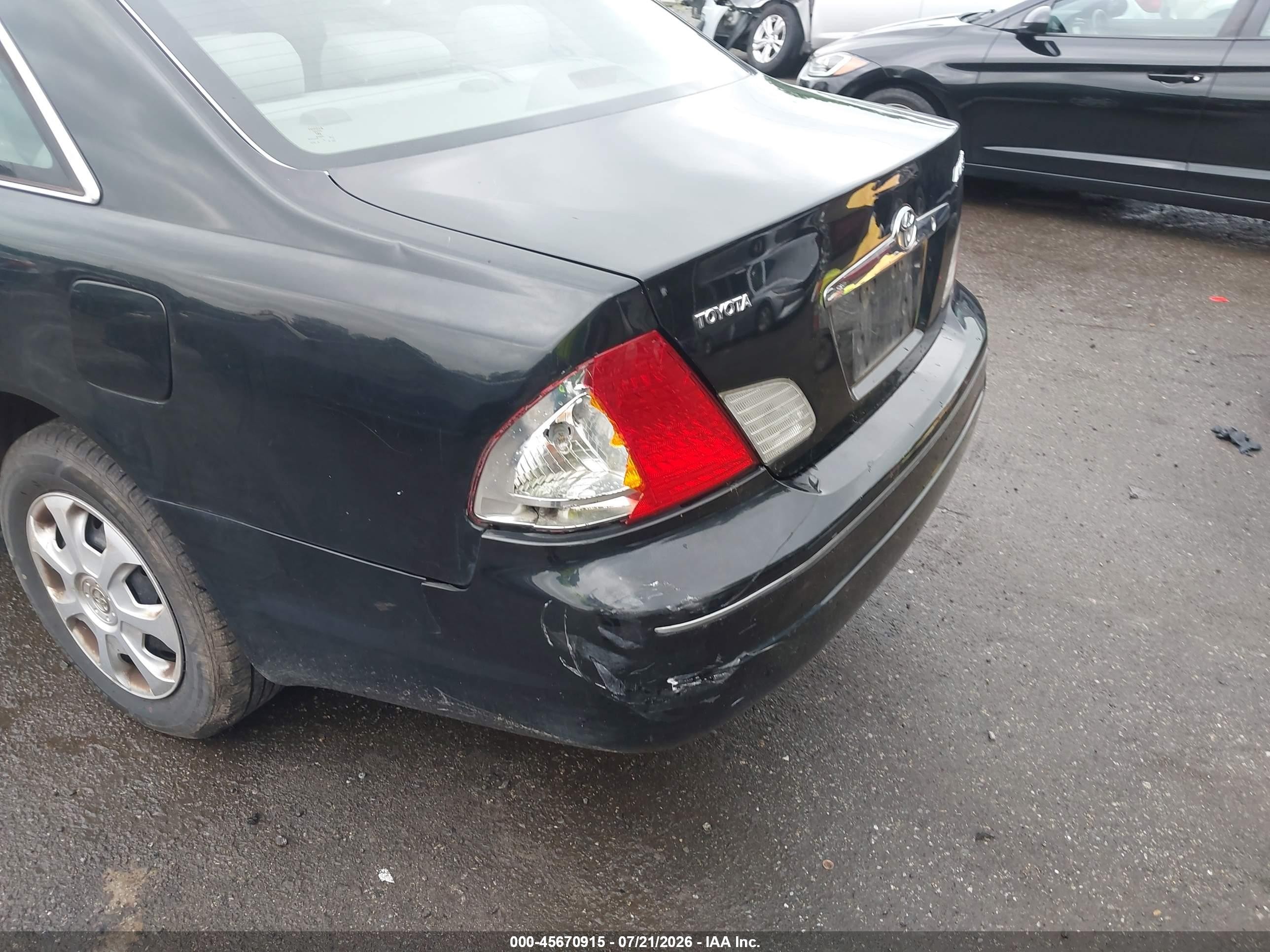 2002 Toyota Avalon Xl Black vin: 4T1BF28BX2U224067