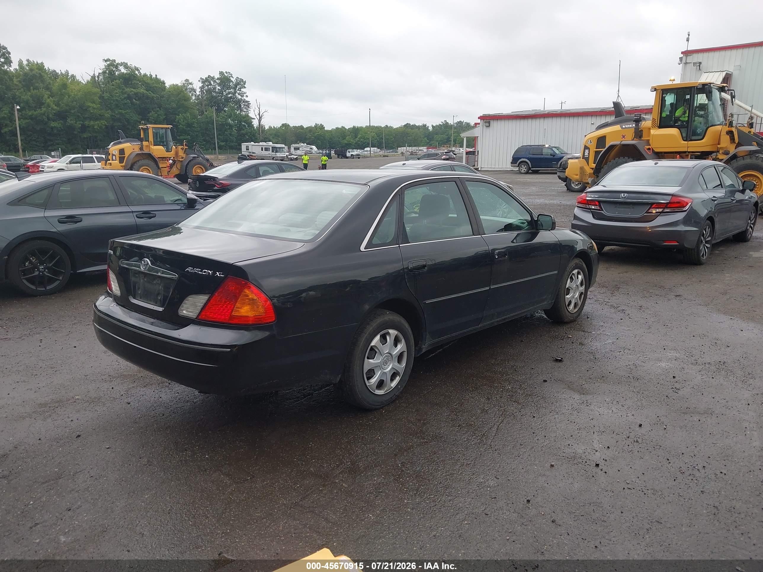 2002 Toyota Avalon Xl Black vin: 4T1BF28BX2U224067