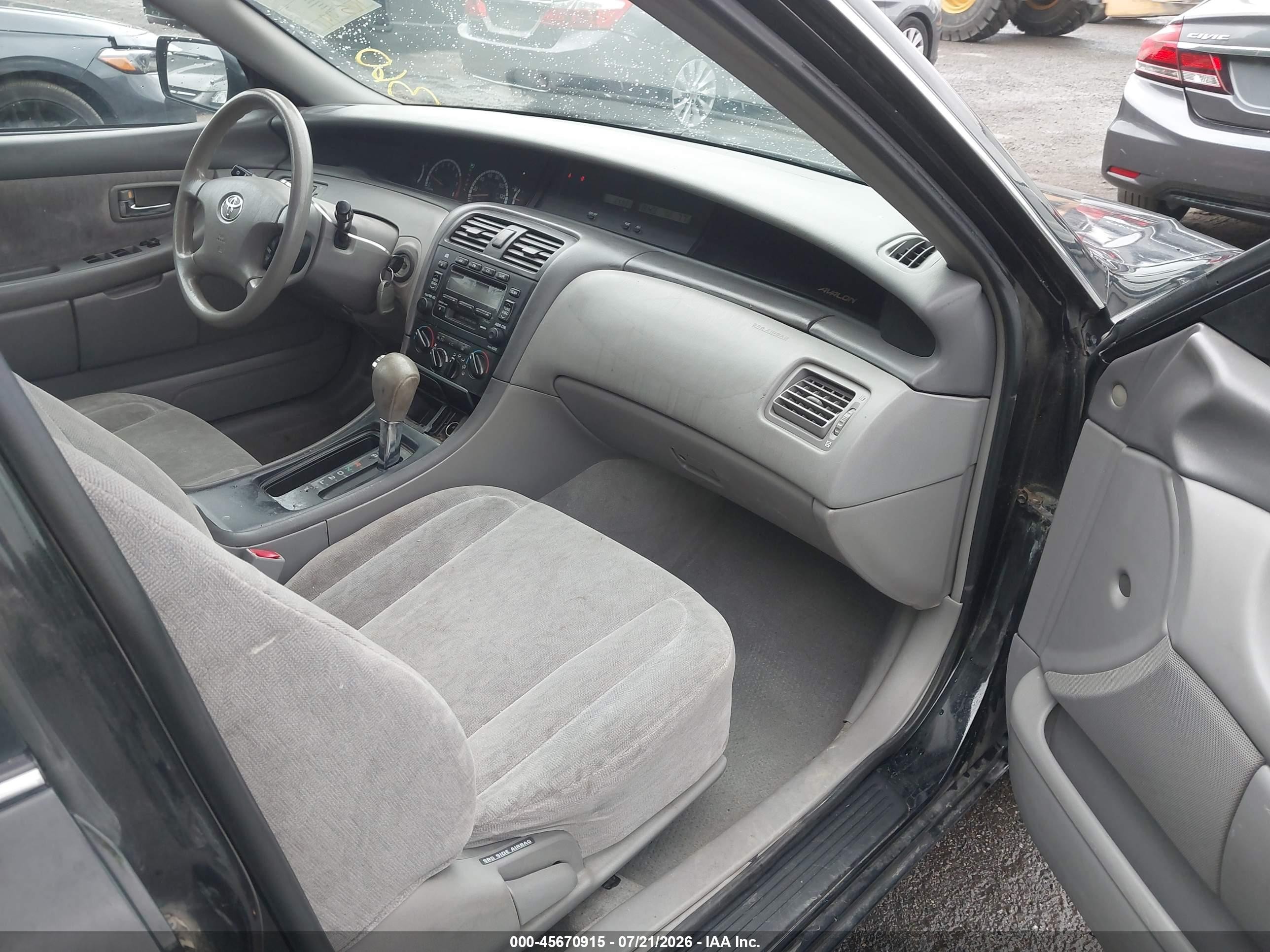 2002 Toyota Avalon Xl Black vin: 4T1BF28BX2U224067