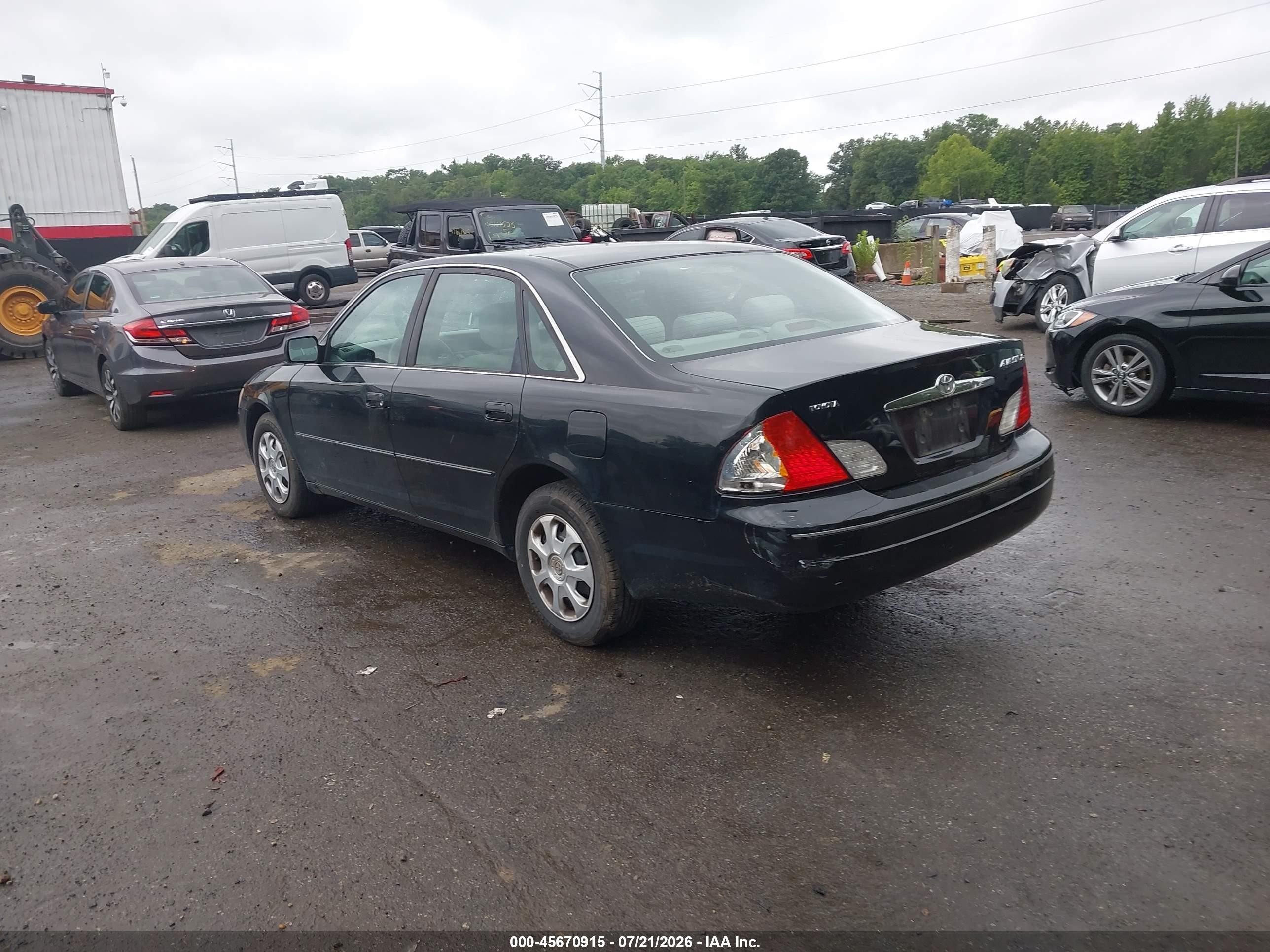 2002 Toyota Avalon Xl Black vin: 4T1BF28BX2U224067