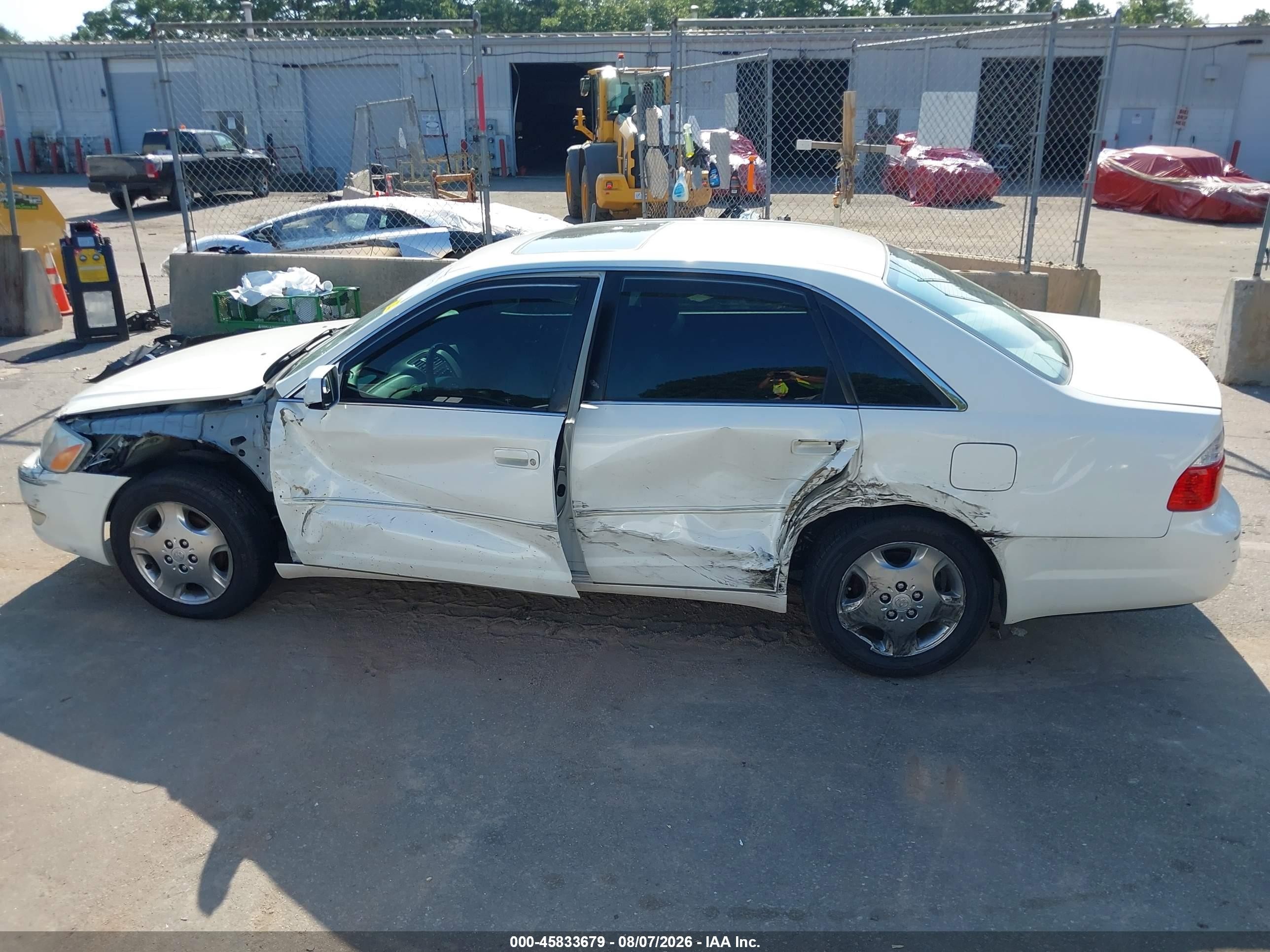 2003 Toyota Avalon Xls White vin: 4T1BF28BX3U301151