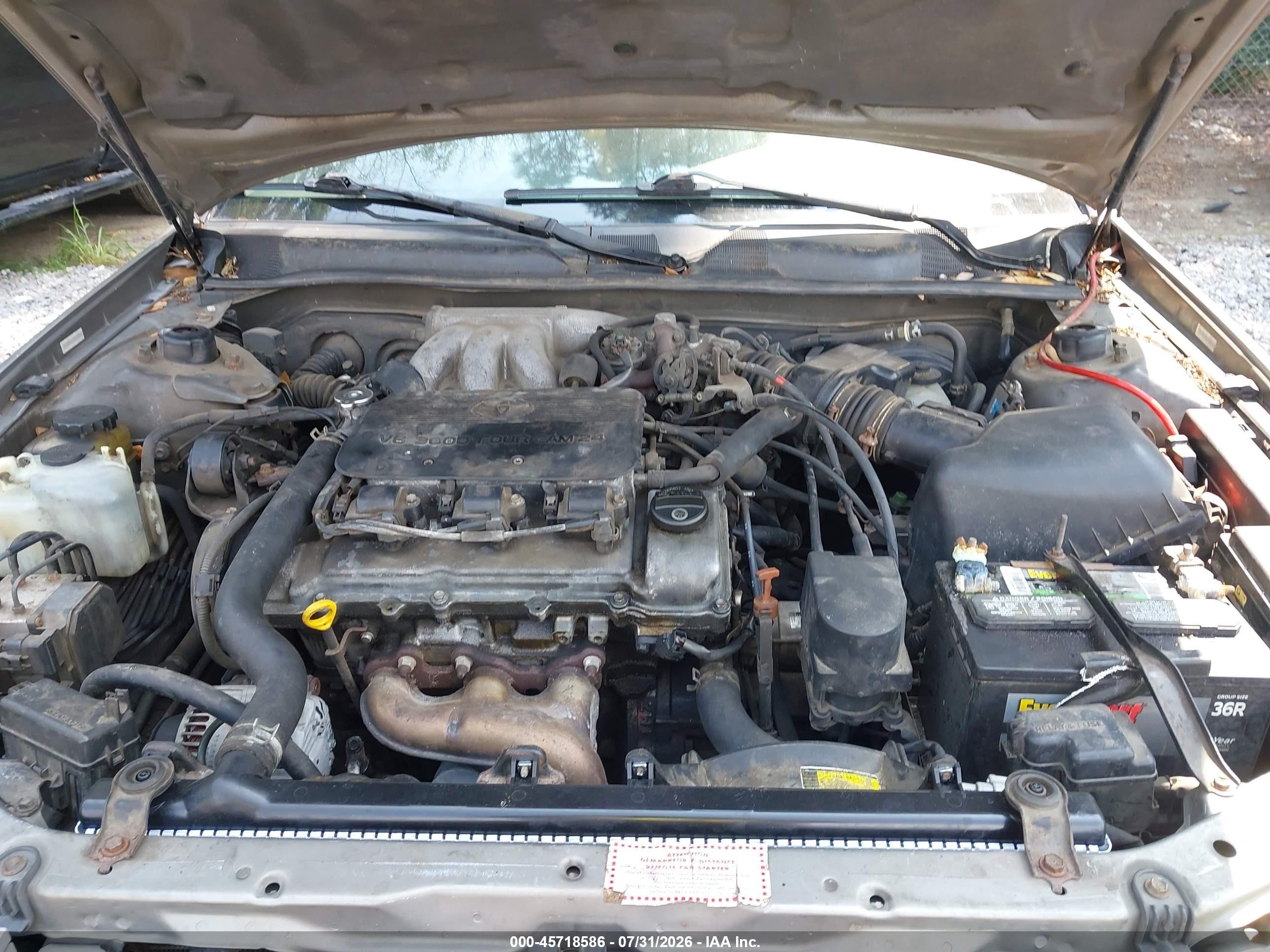 2001 Toyota Camry Xle V6 Tan vin: 4T1BF28K11U130951
