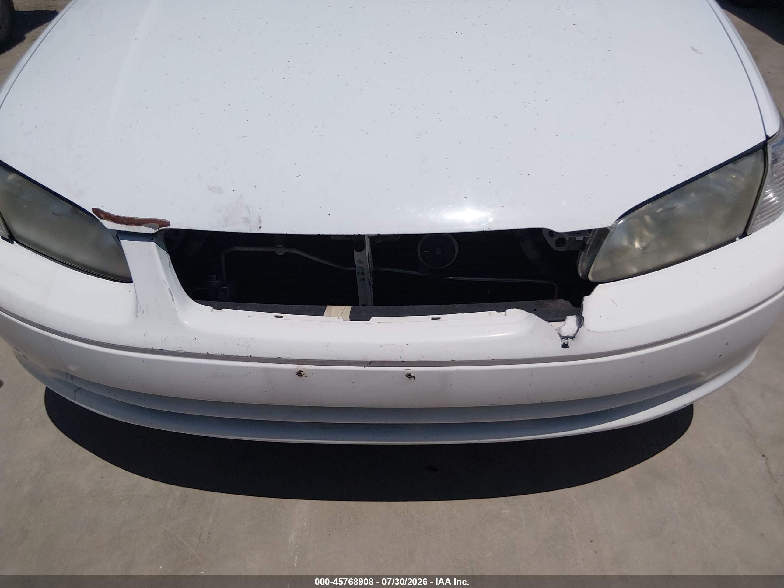 2001 Toyota Camry Xle V6 White vin: 4T1BF28K31U960427