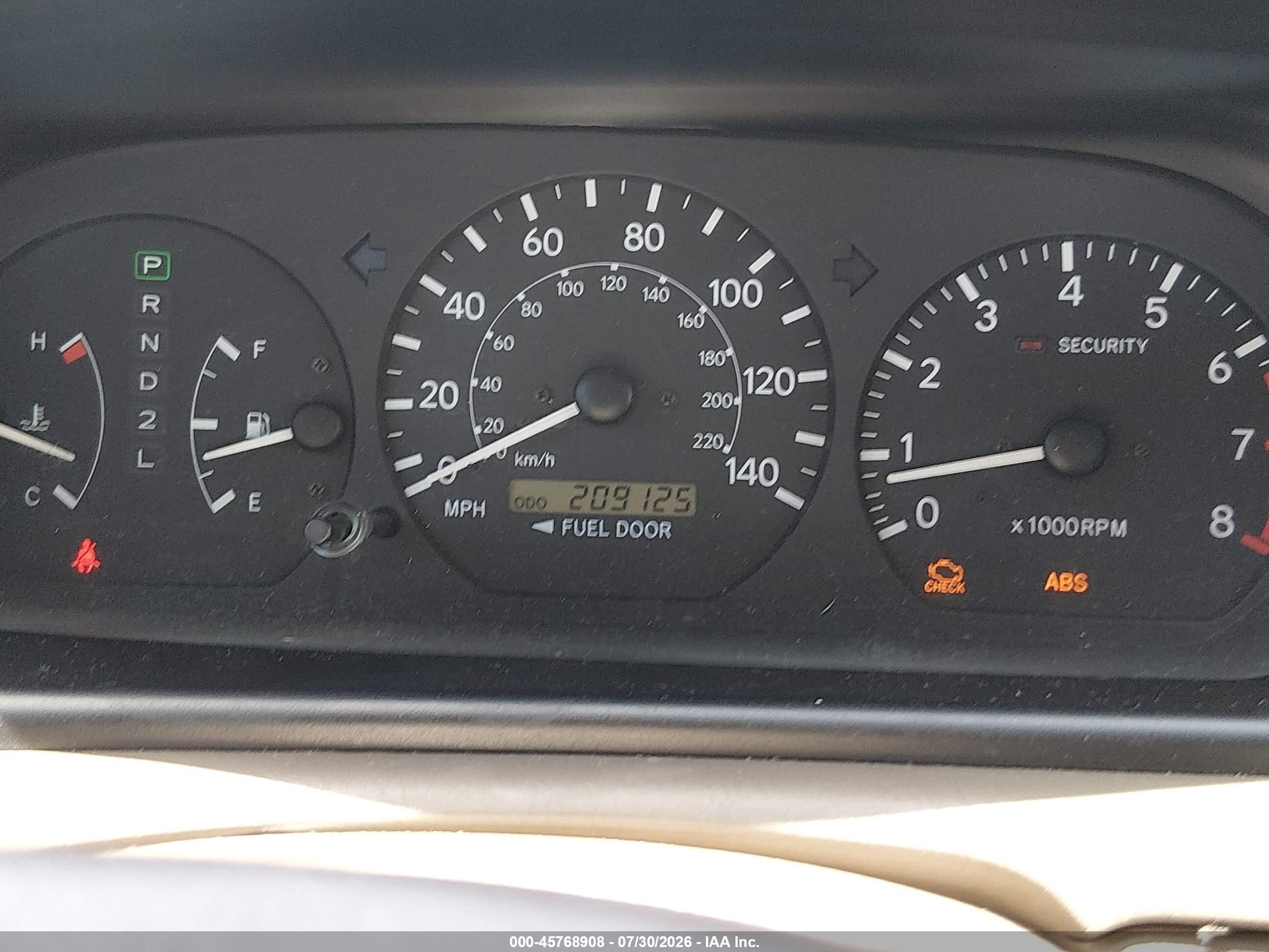 2001 Toyota Camry Xle V6 White vin: 4T1BF28K31U960427