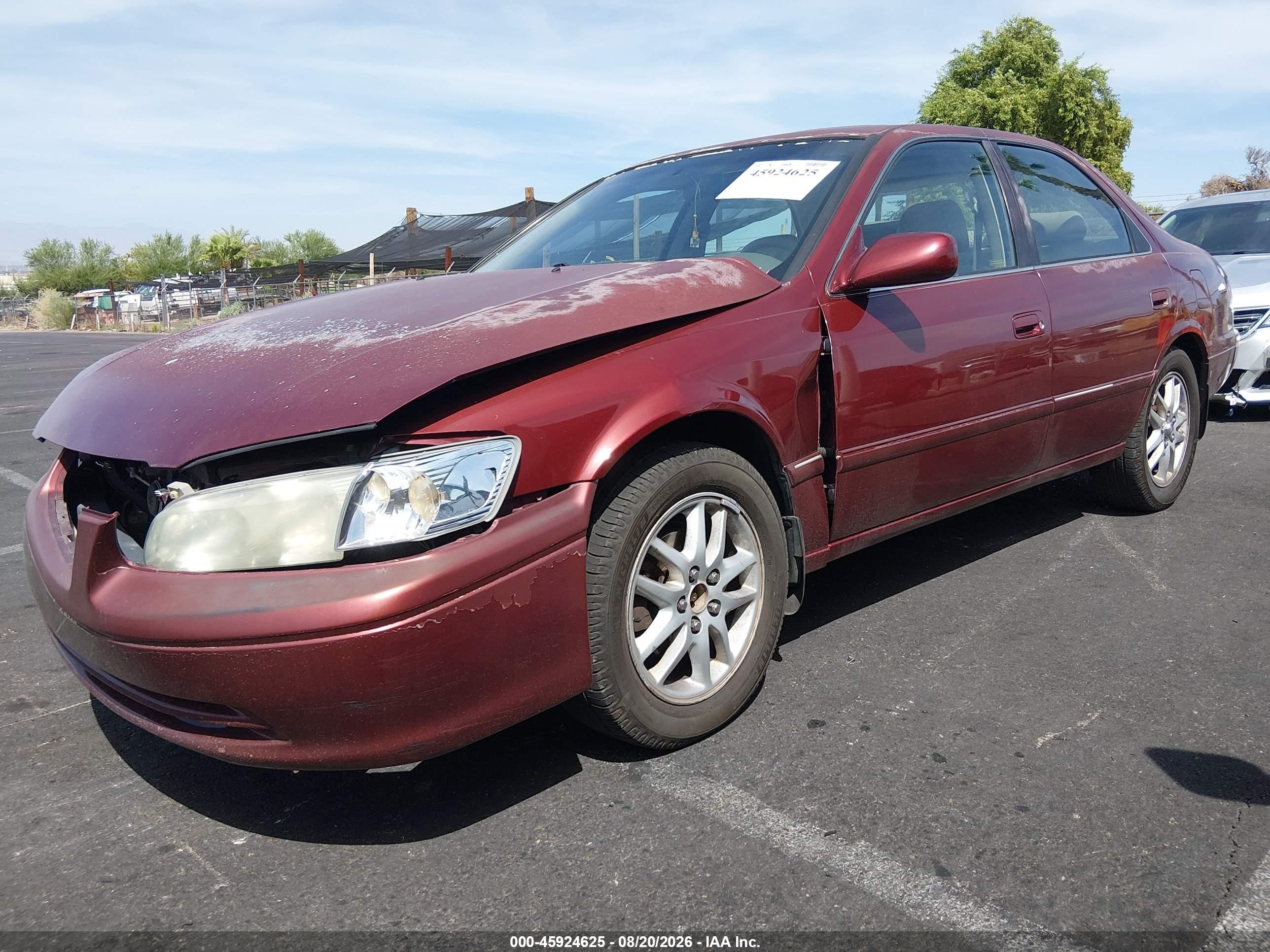 2001 Toyota Camry Xle V6 Red vin: 4T1BF28K41U962834