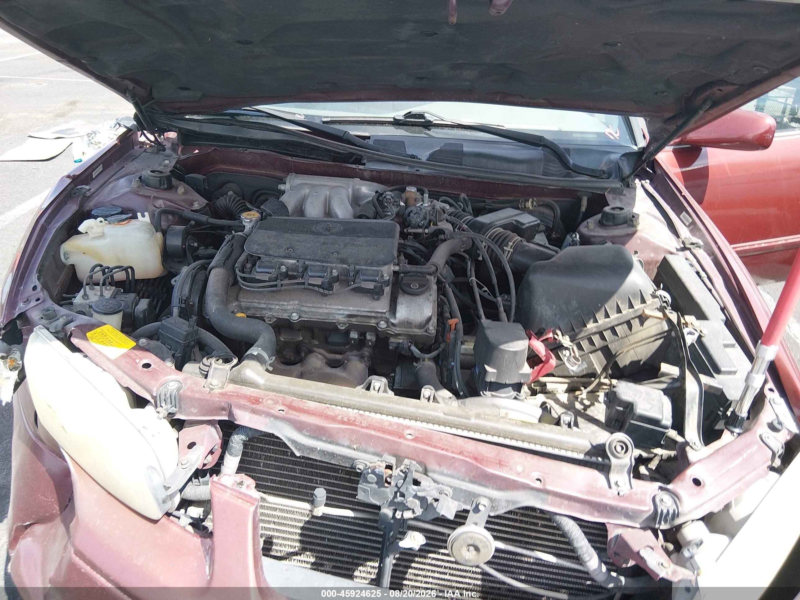 2001 Toyota Camry Xle V6 Red vin: 4T1BF28K41U962834