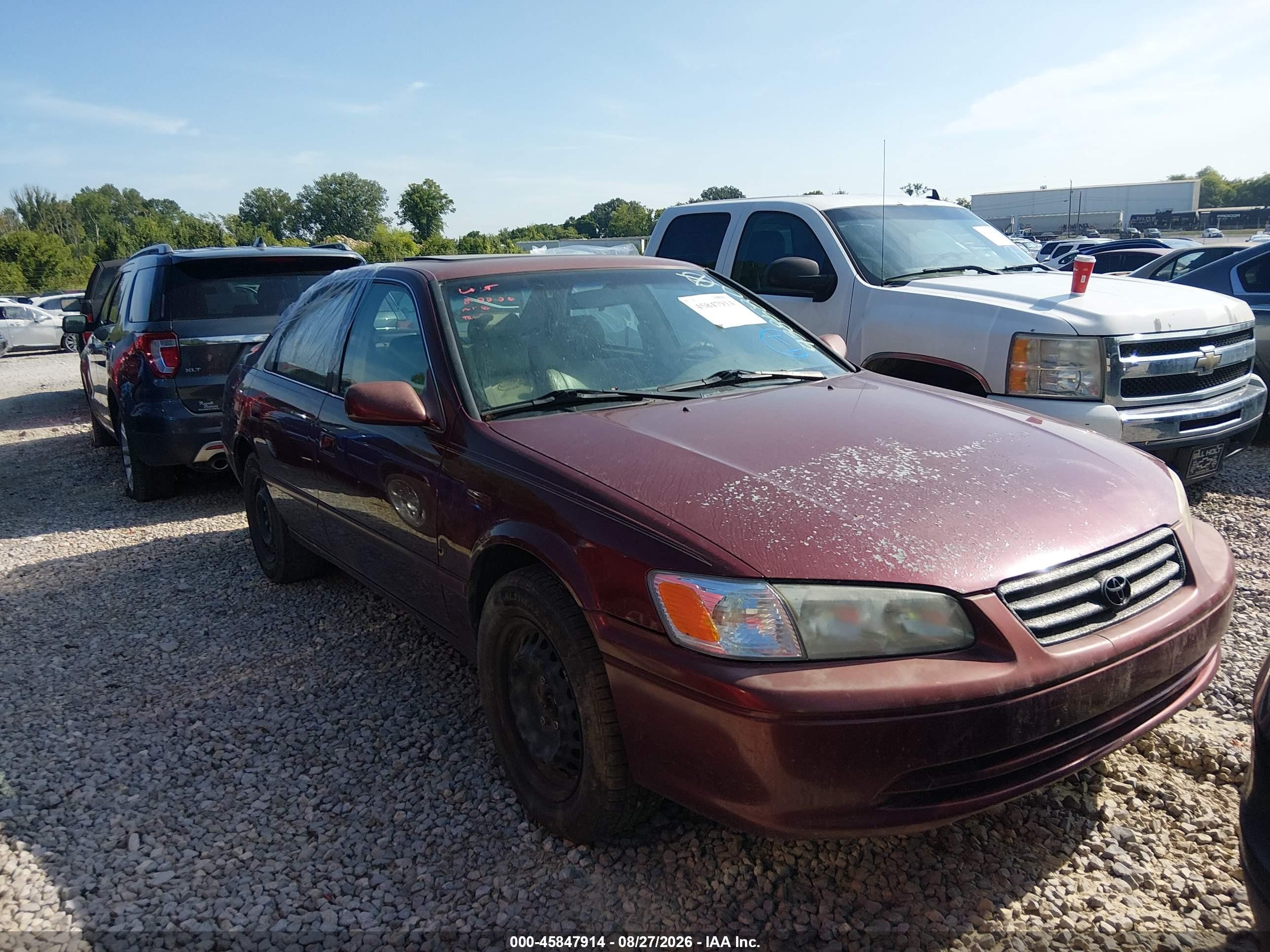 2000 Toyota Camry Le V6 Бордовый vin: 4T1BF28K8YU938580
