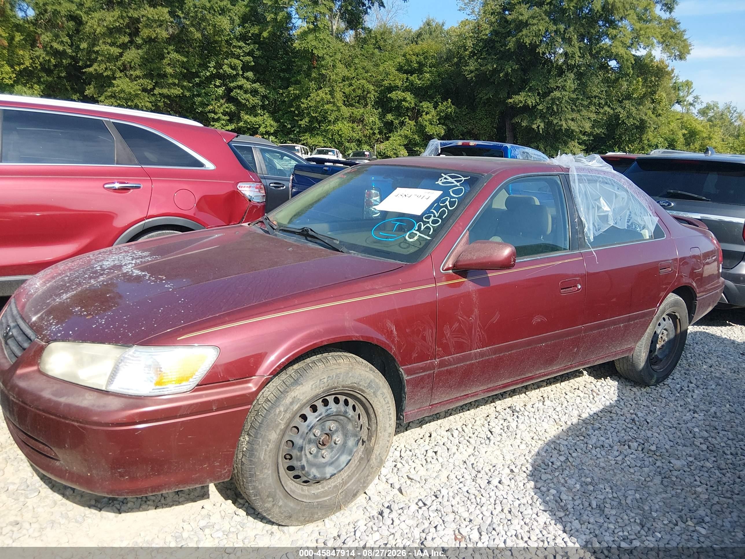 2000 Toyota Camry Le V6 Бордовый vin: 4T1BF28K8YU938580