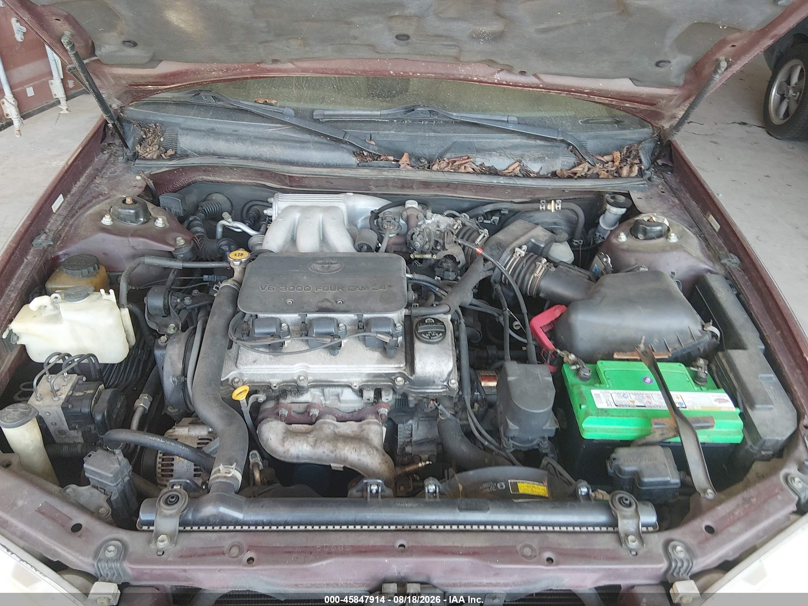 2000 Toyota Camry Le V6 Бордовый vin: 4T1BF28K8YU938580
