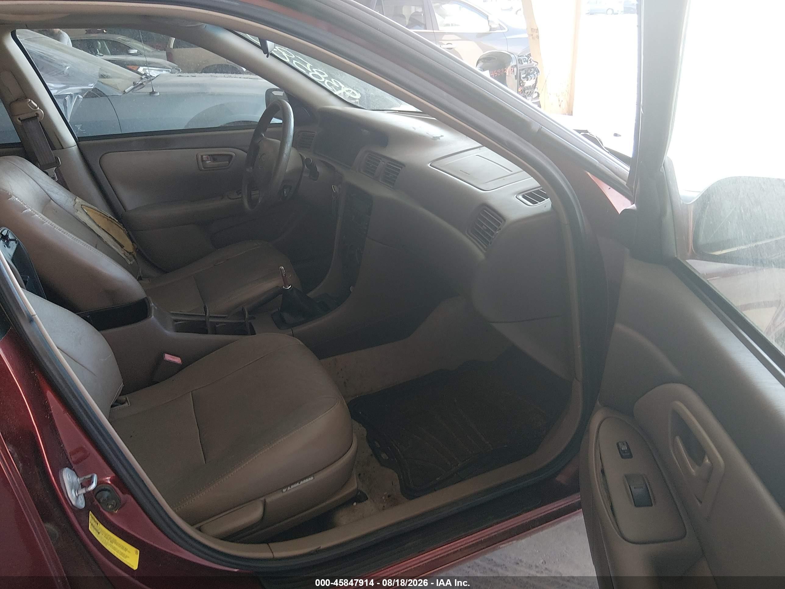 2000 Toyota Camry Le V6 Бордовый vin: 4T1BF28K8YU938580