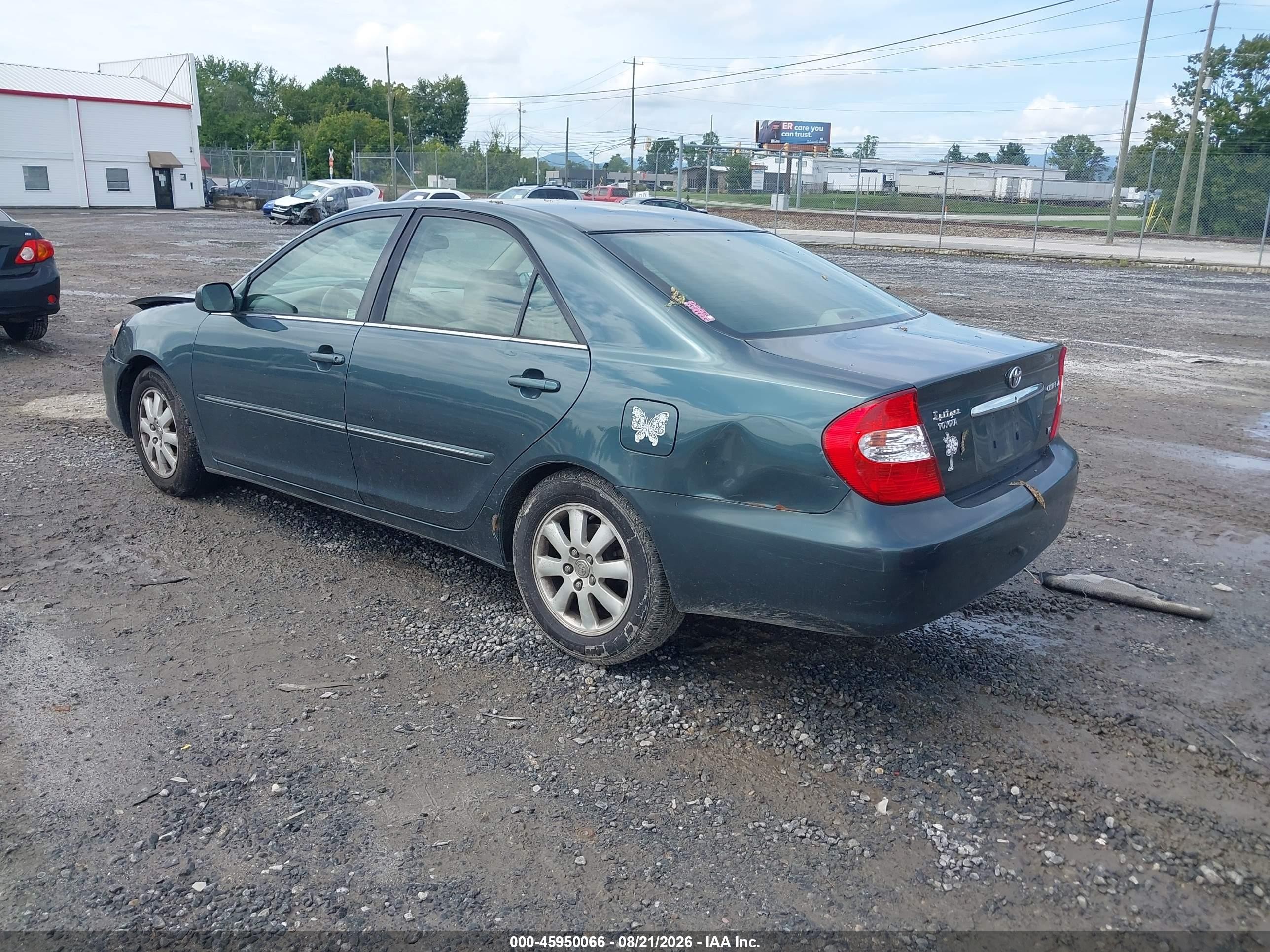 2002 Toyota Camry Xle V6 Green vin: 4T1BF30K02U539011