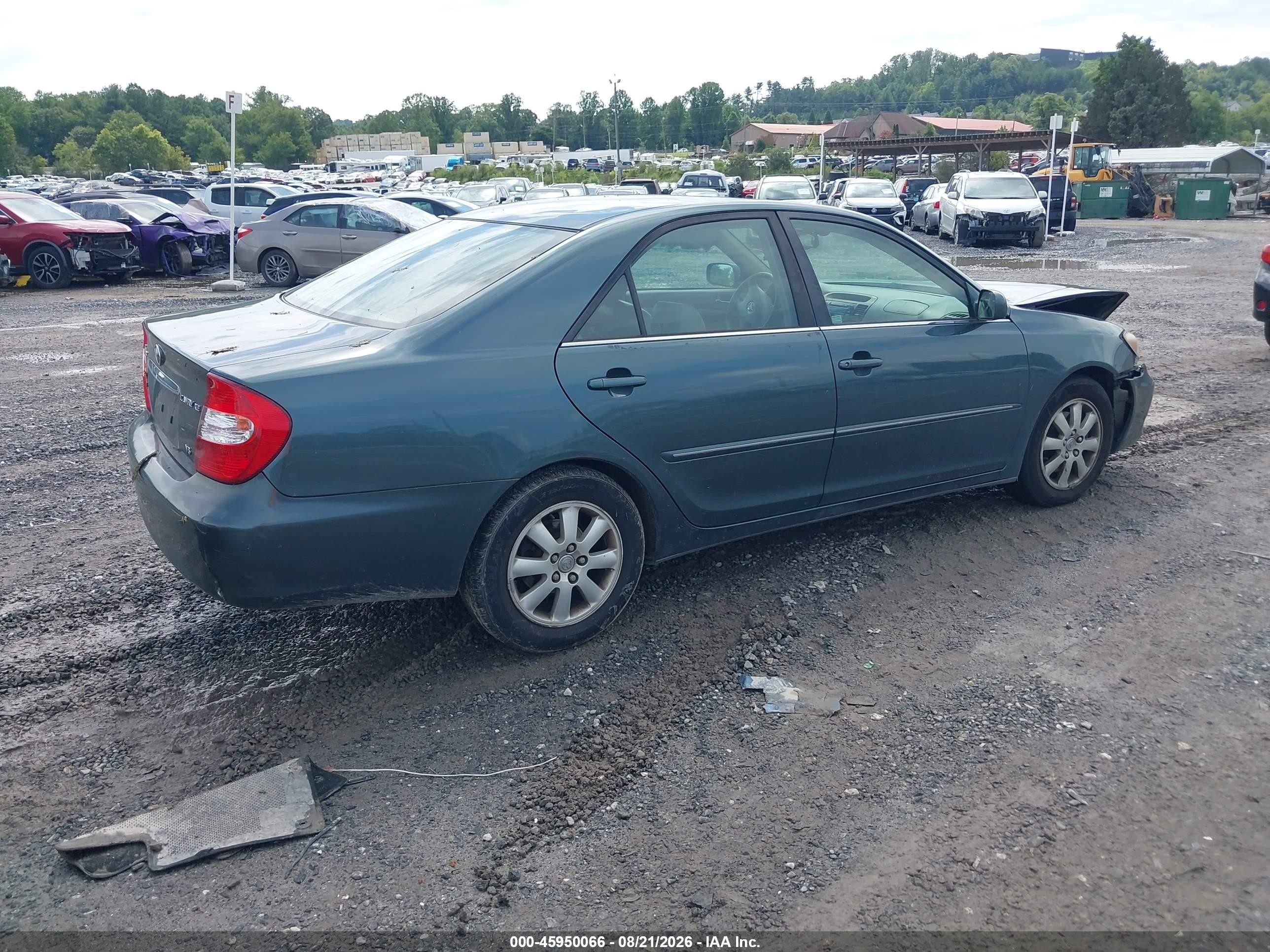 2002 Toyota Camry Xle V6 Green vin: 4T1BF30K02U539011