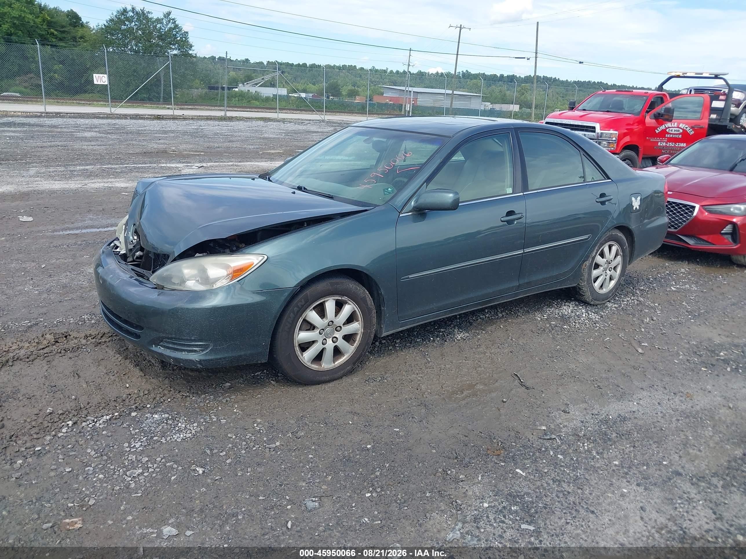 2002 Toyota Camry Xle V6 Green vin: 4T1BF30K02U539011