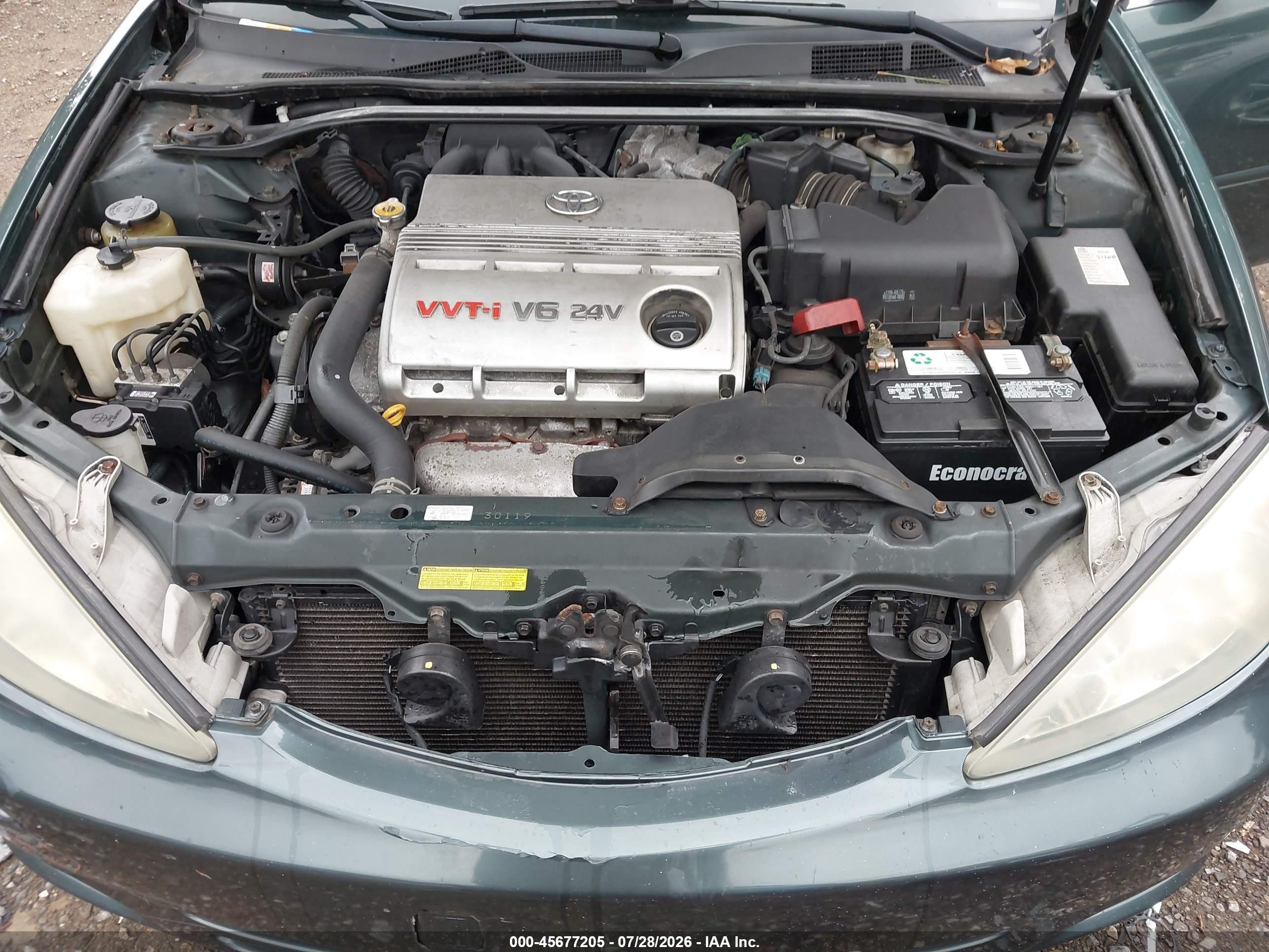 2004 Toyota Camry Le V6 Gray vin: 4T1BF30K04U070098