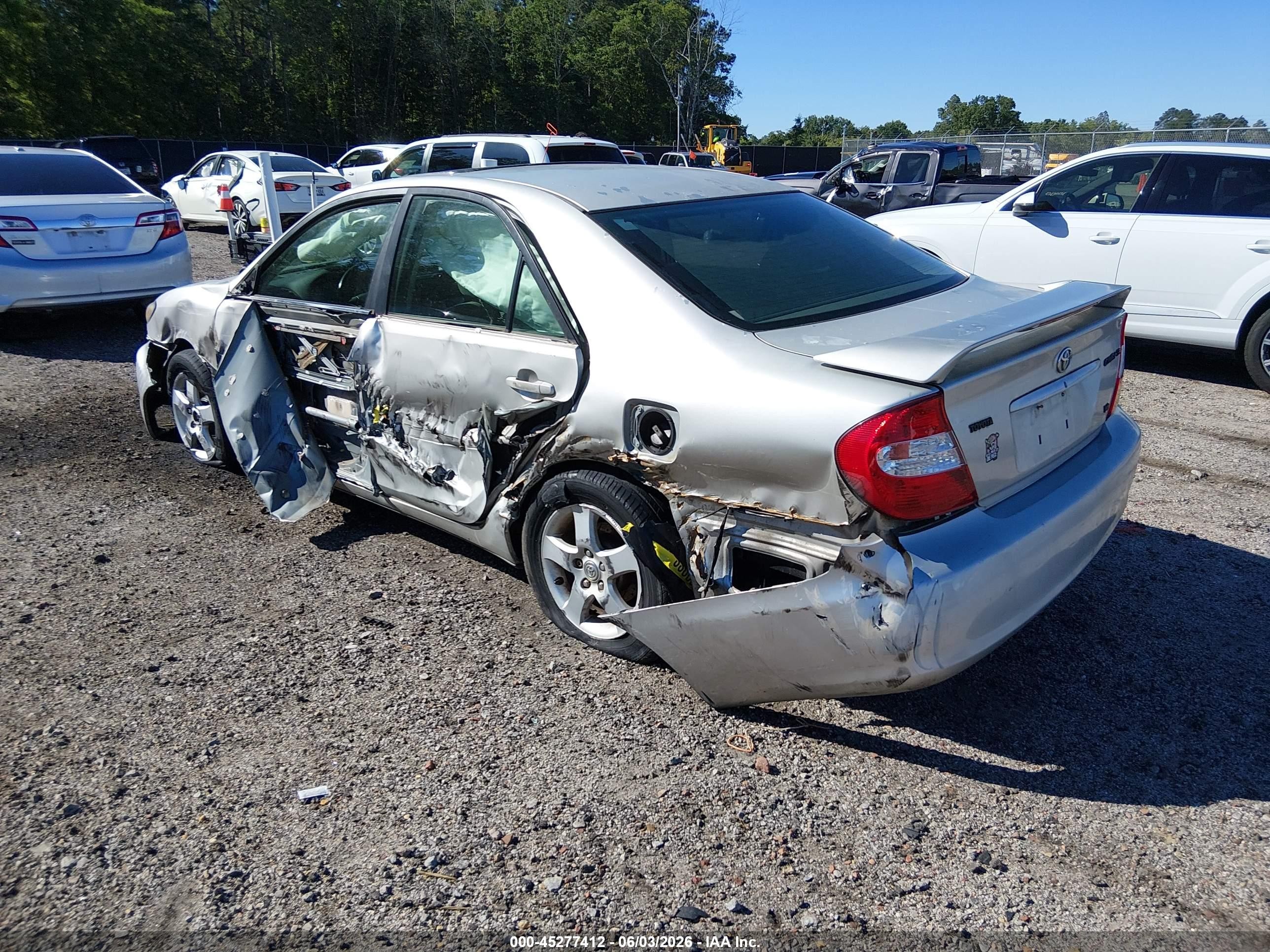 2003 Toyota Camry Se V6 Серебряный vin: 4T1BF30K13U547782