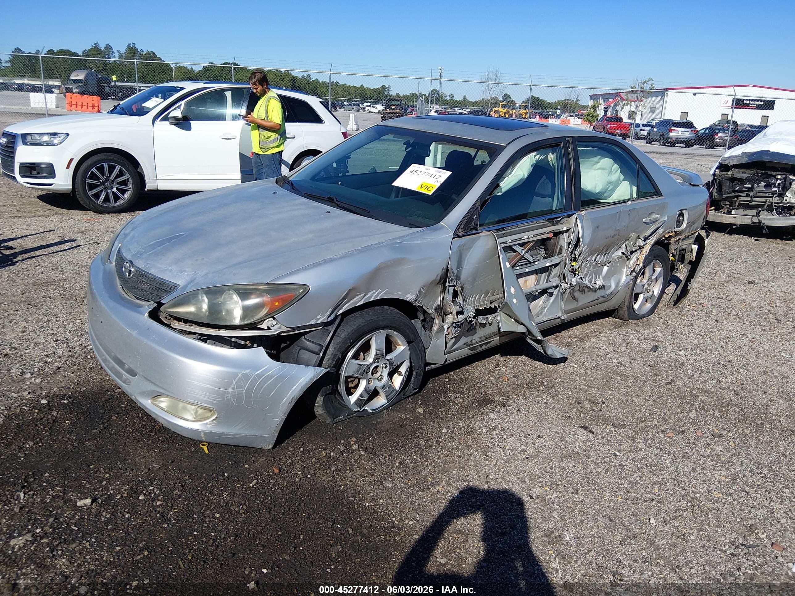 2003 Toyota Camry Se V6 Серебряный vin: 4T1BF30K13U547782