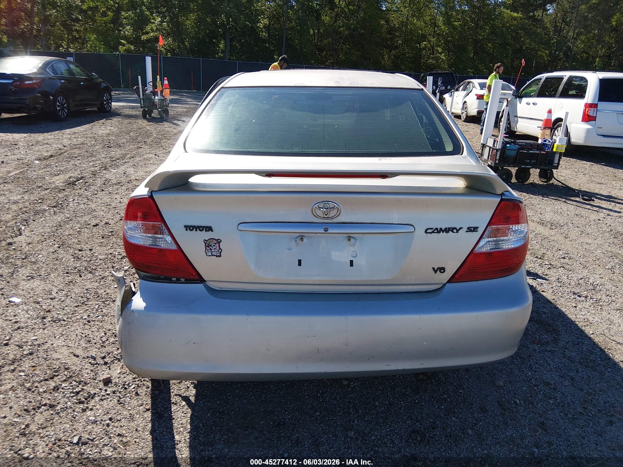 2003 Toyota Camry Se V6 Серебряный vin: 4T1BF30K13U547782