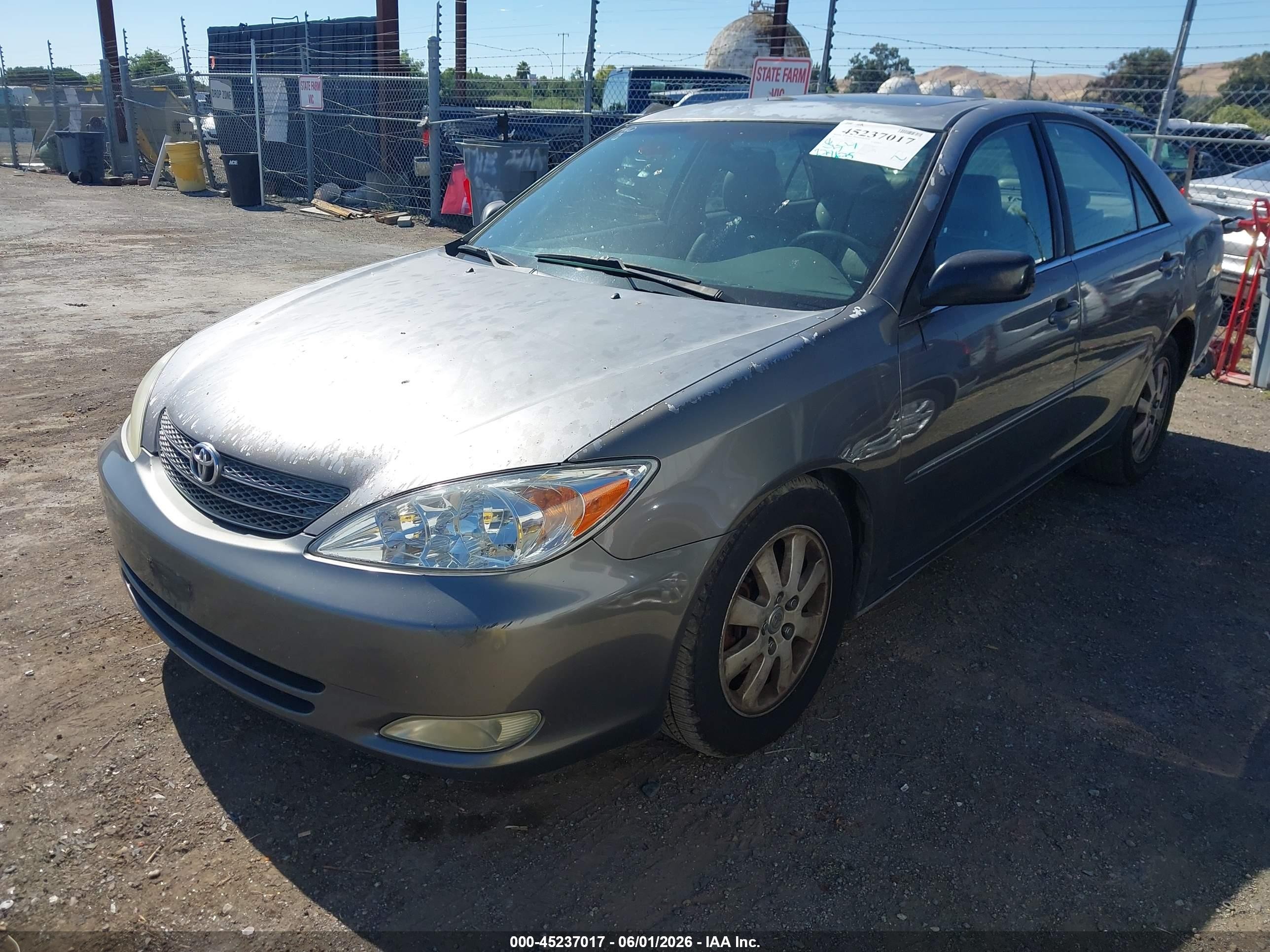 2003 Toyota Camry Xle V6 Gray vin: 4T1BF30K13U559365