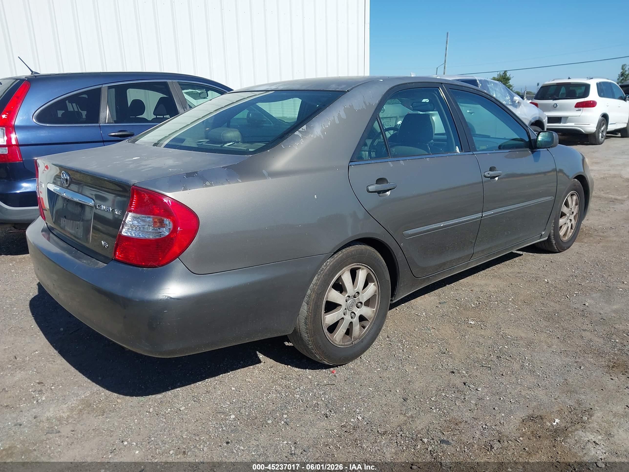 2003 Toyota Camry Xle V6 Gray vin: 4T1BF30K13U559365