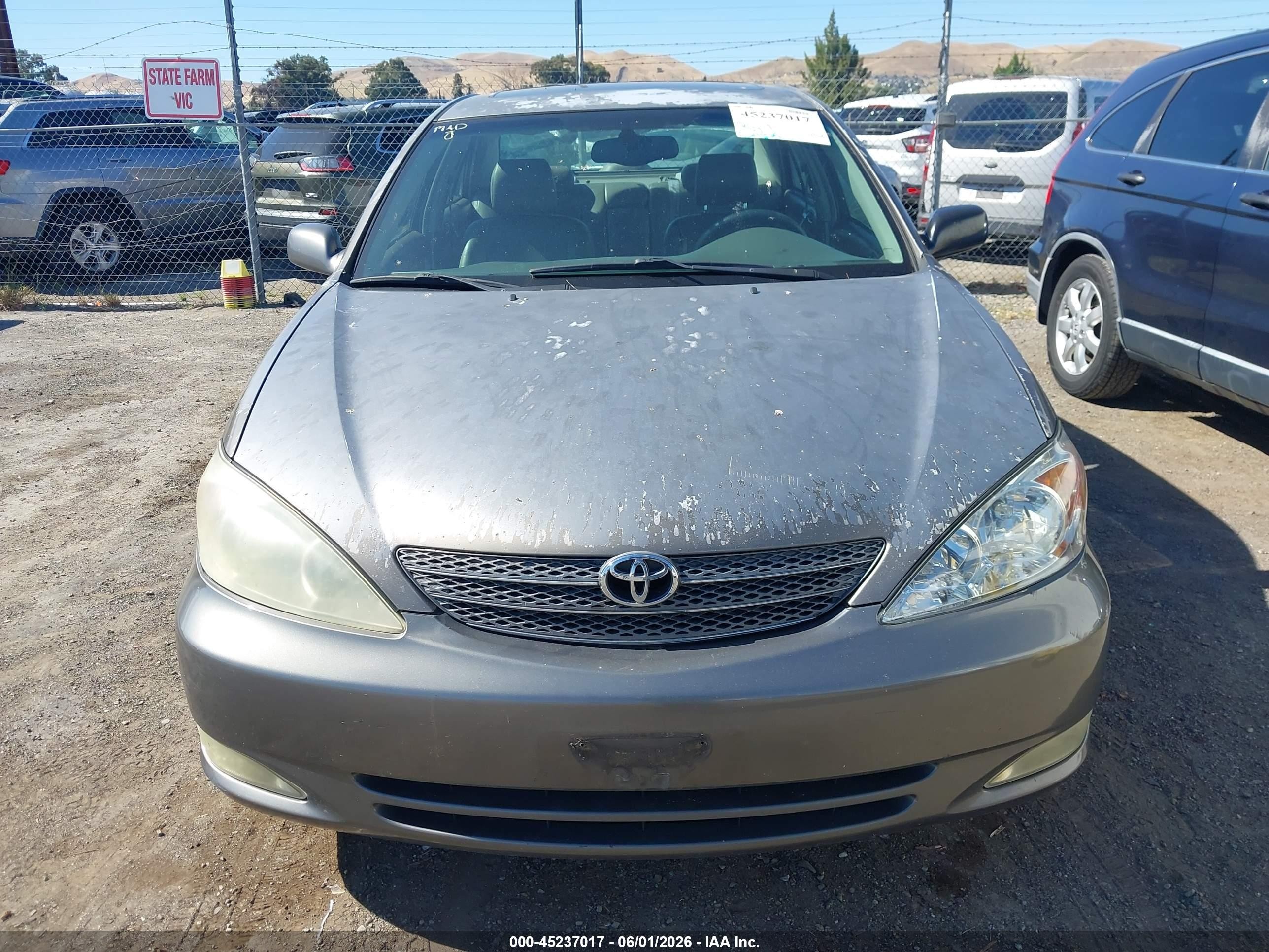 2003 Toyota Camry Xle V6 Gray vin: 4T1BF30K13U559365