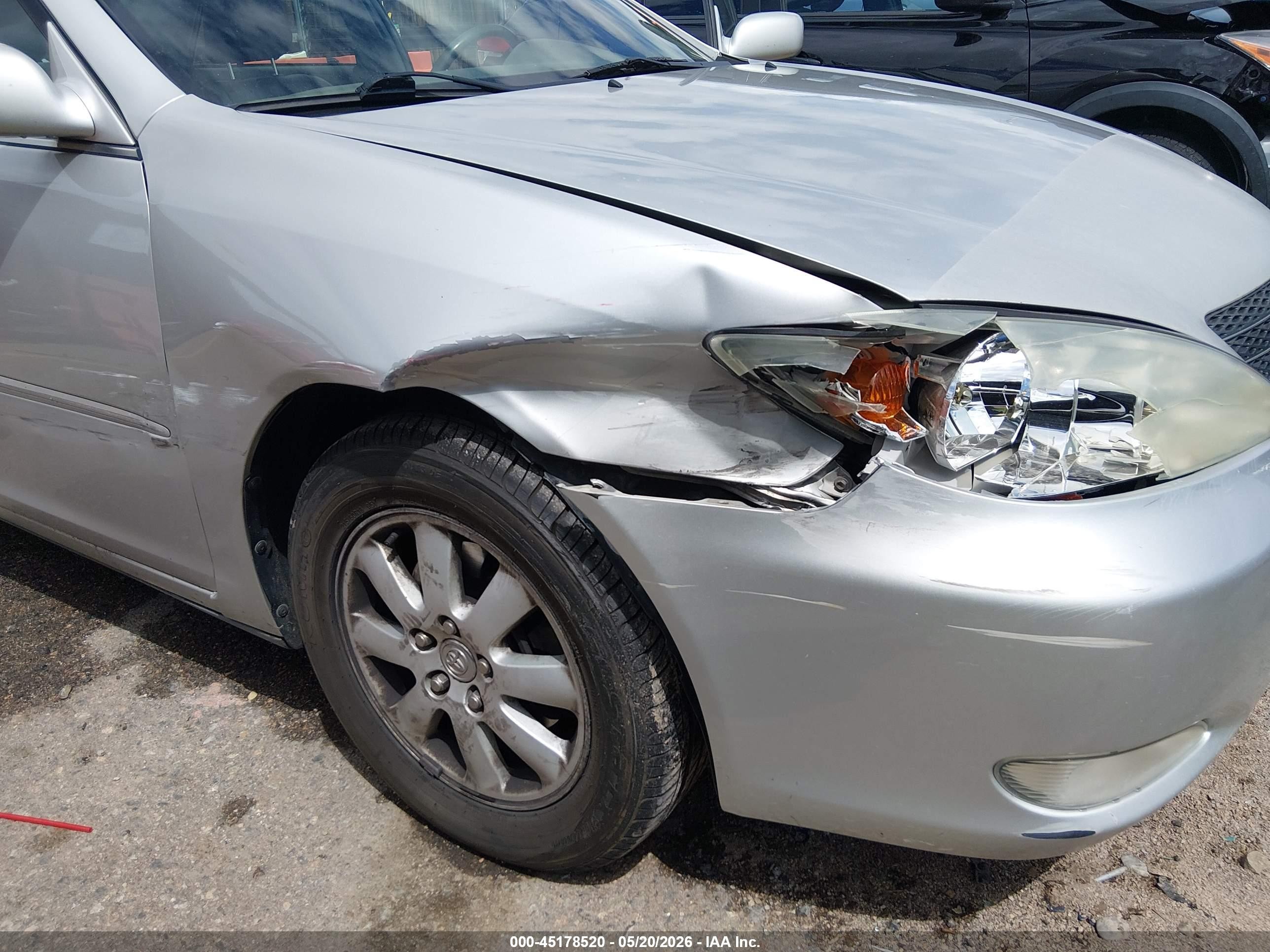 2004 Toyota Camry Xle V6 Silver vin: 4T1BF30K14U589869