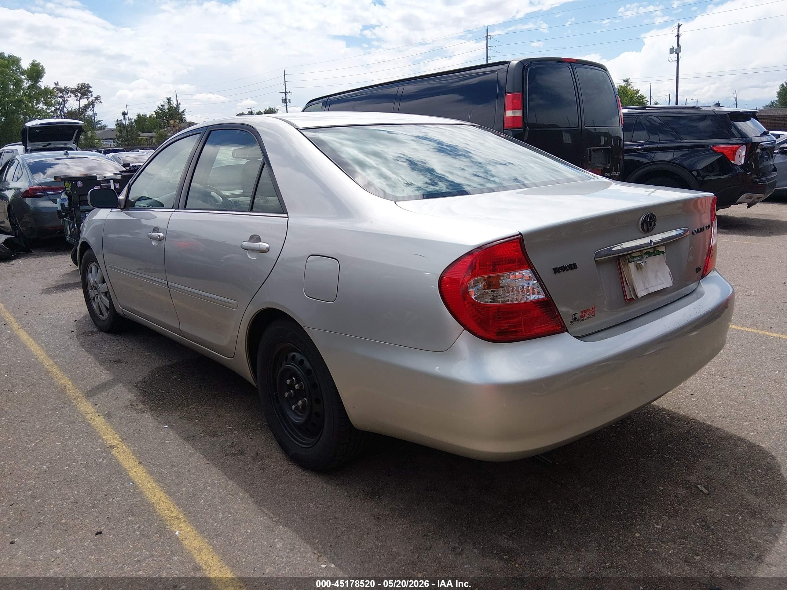 2004 Toyota Camry Xle V6 Silver vin: 4T1BF30K14U589869