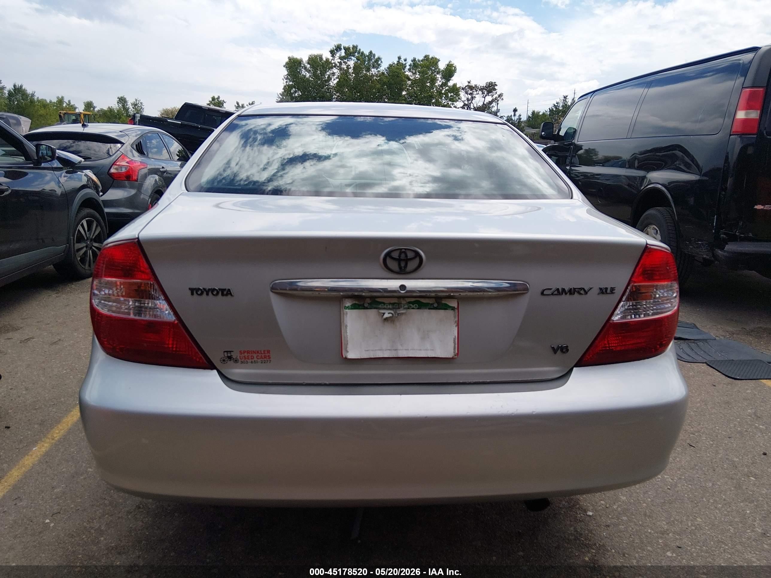 2004 Toyota Camry Xle V6 Silver vin: 4T1BF30K14U589869