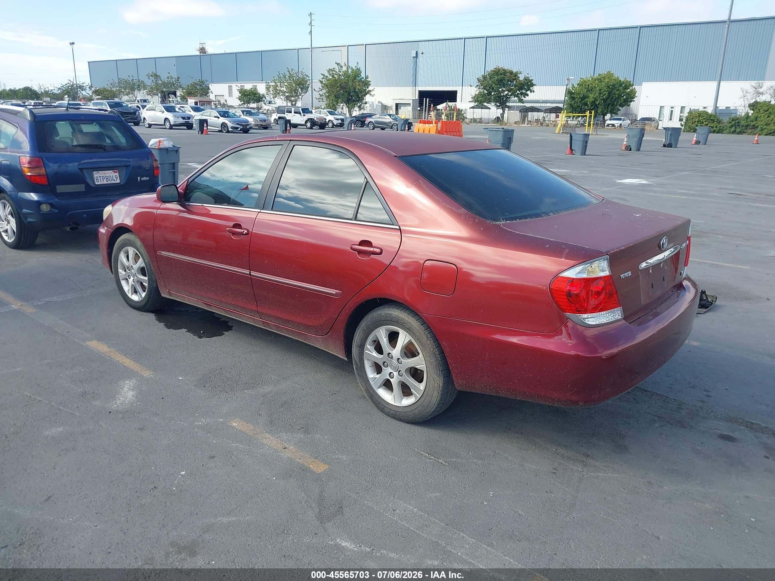 2005 Toyota Camry Xle V6 Red vin: 4T1BF30K15U095366