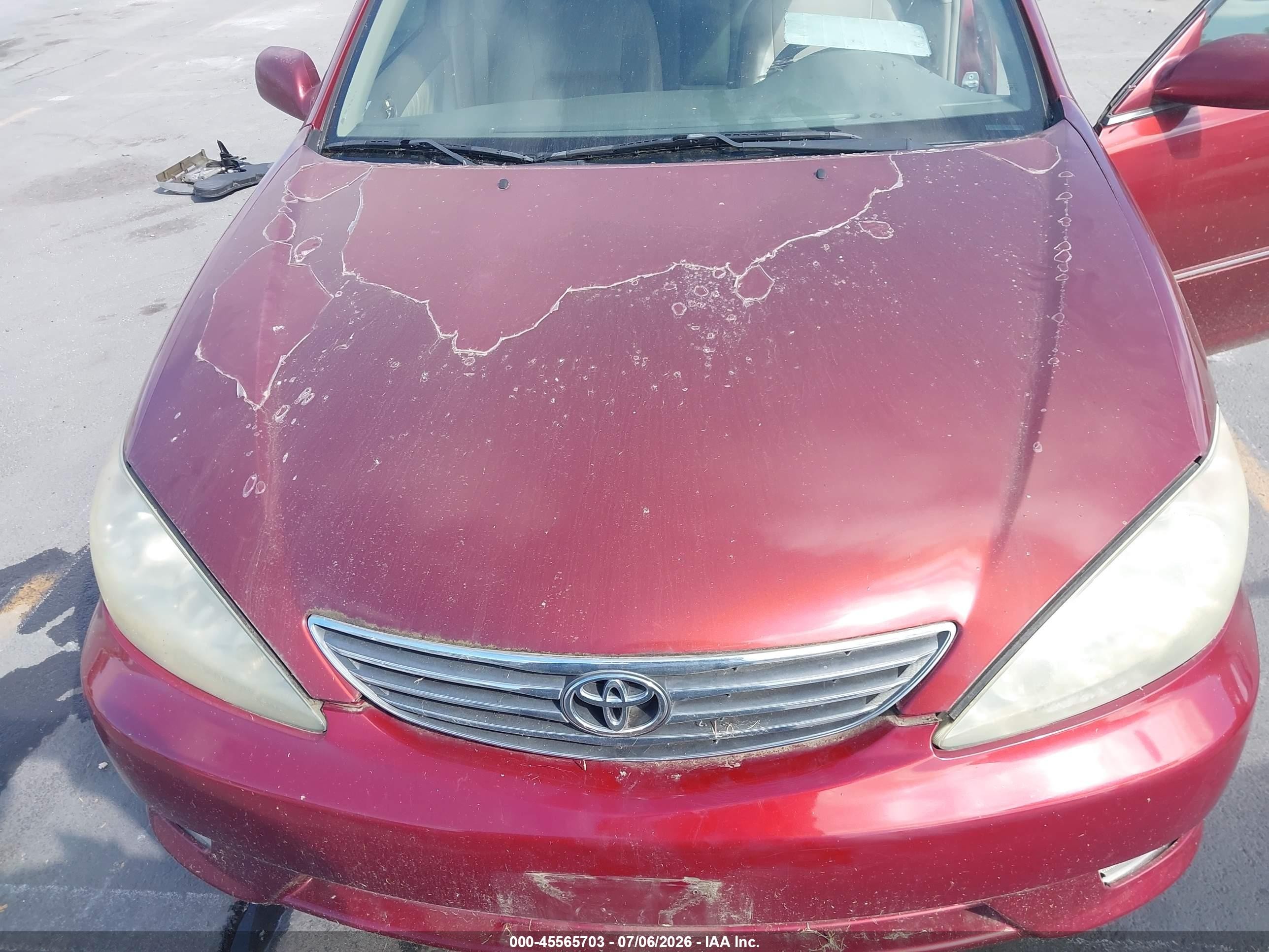2005 Toyota Camry Xle V6 Red vin: 4T1BF30K15U095366