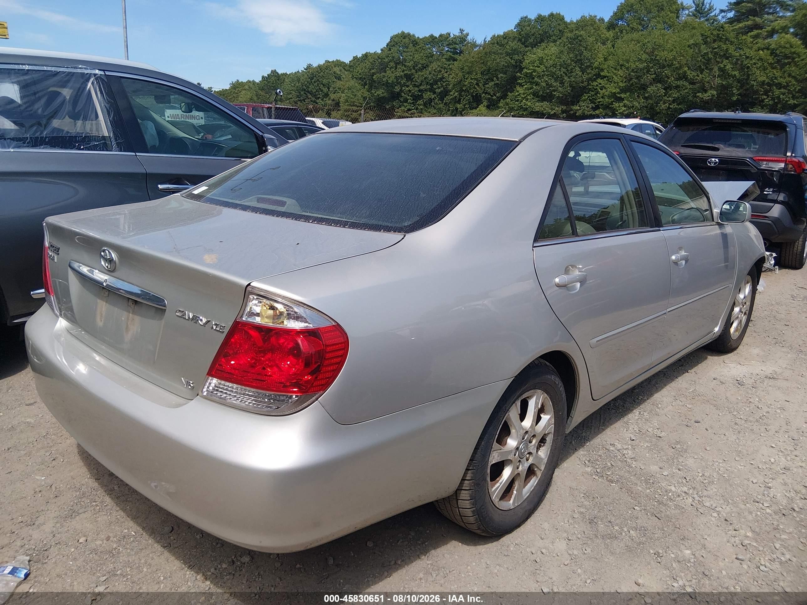 2006 Toyota Camry Xle V6 Silver vin: 4T1BF30K16U119392