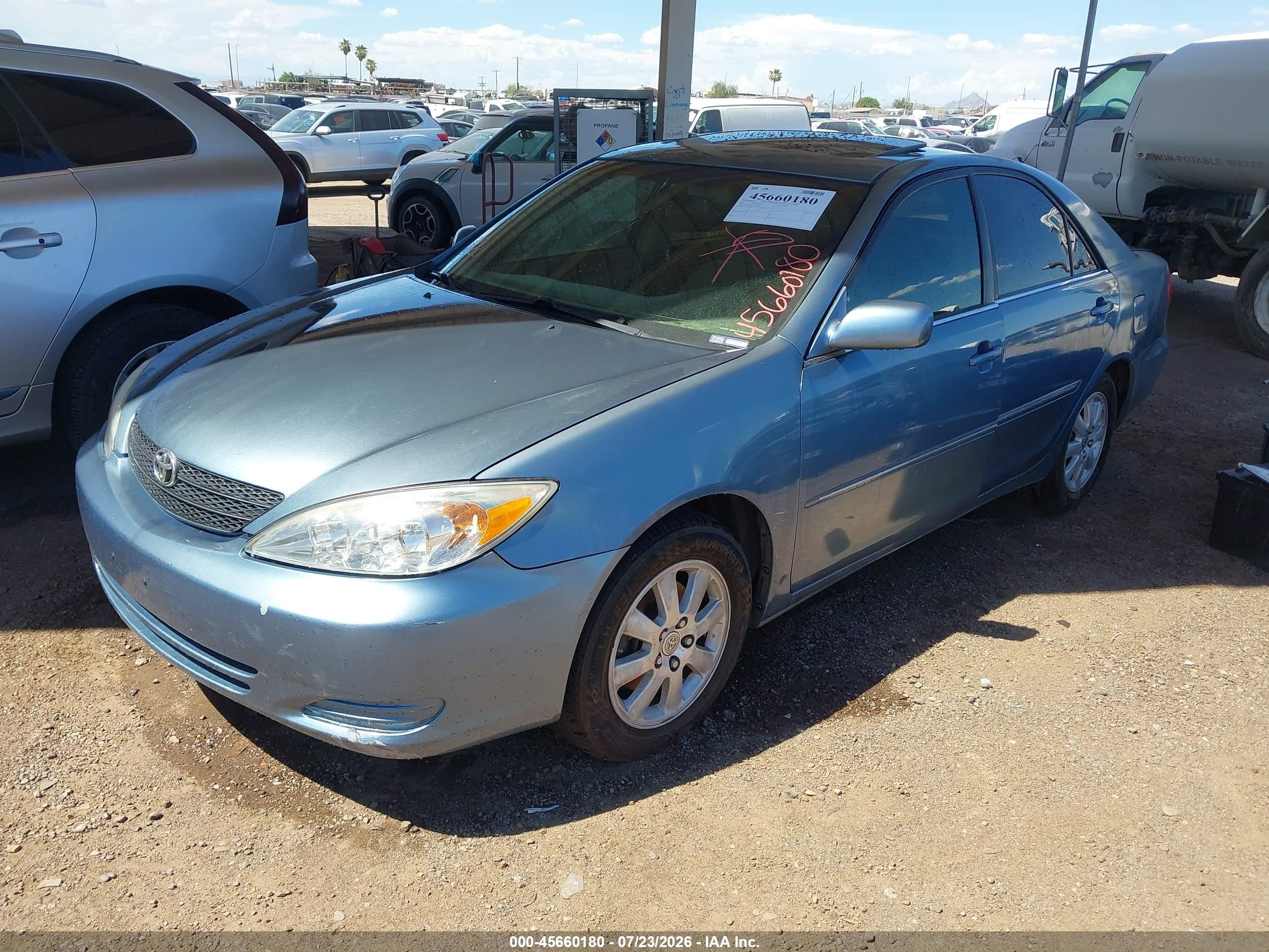 2003 Toyota Camry Xle V6 Blue vin: 4T1BF30K23U542672