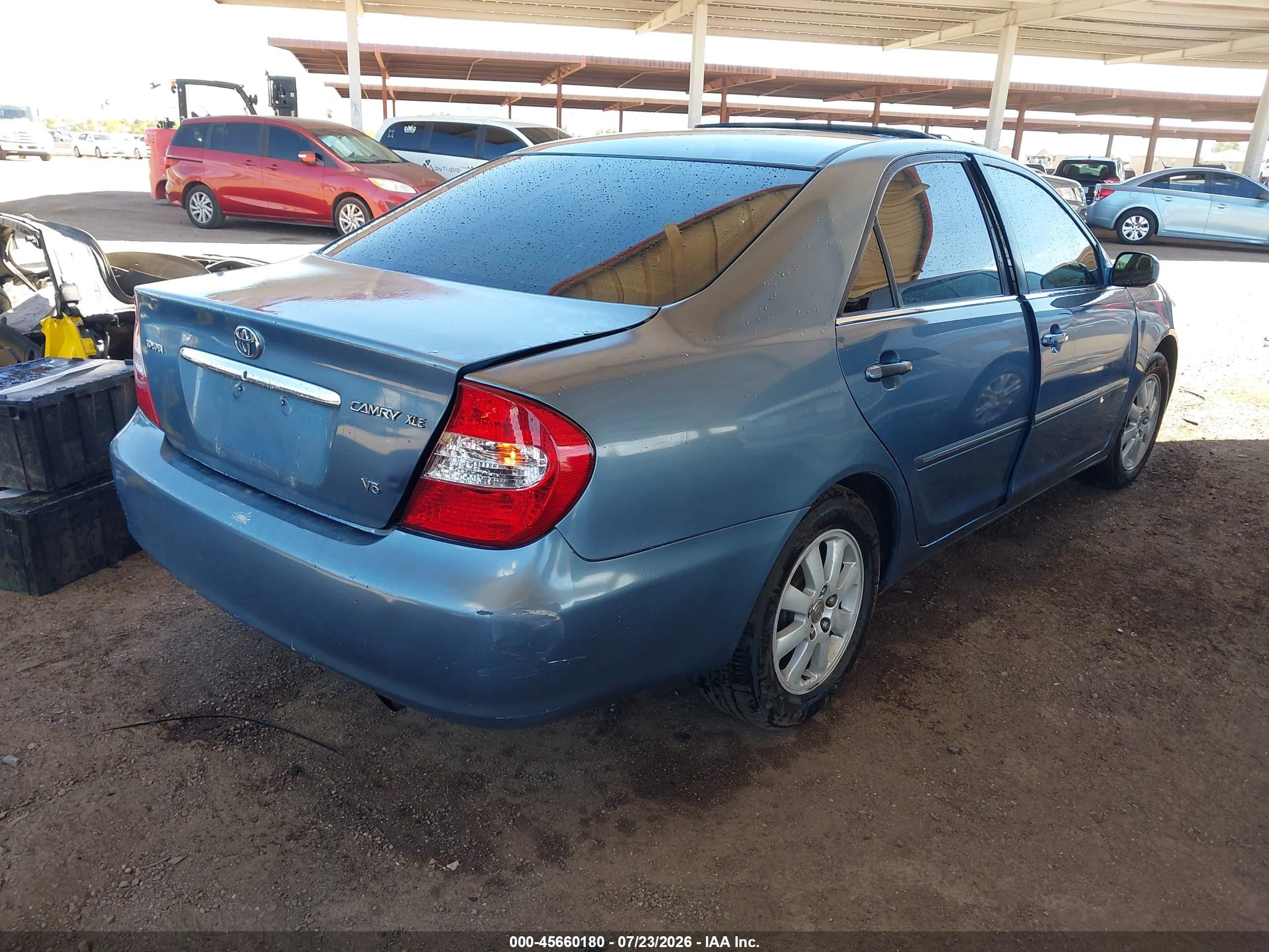 2003 Toyota Camry Xle V6 Blue vin: 4T1BF30K23U542672
